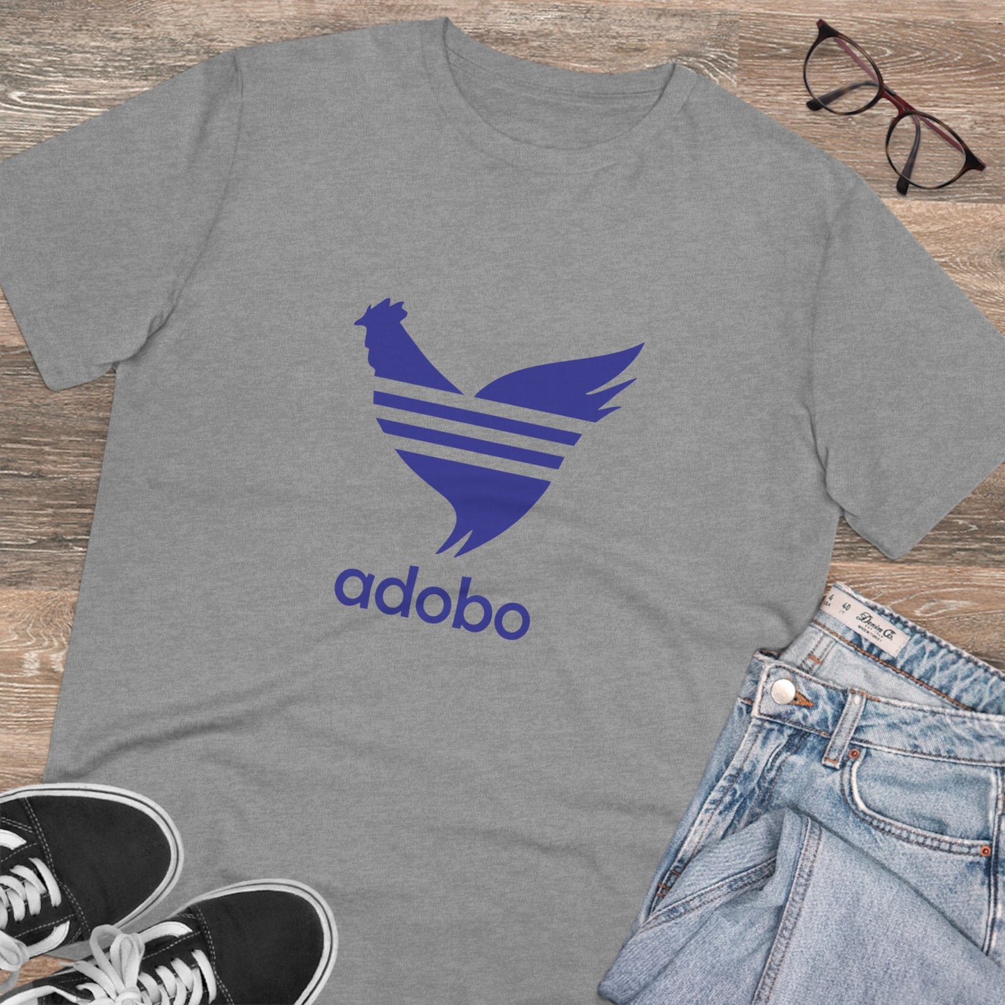 Adobo Logo (blue) Organic Unisex Classic T-Shirt PT1008
