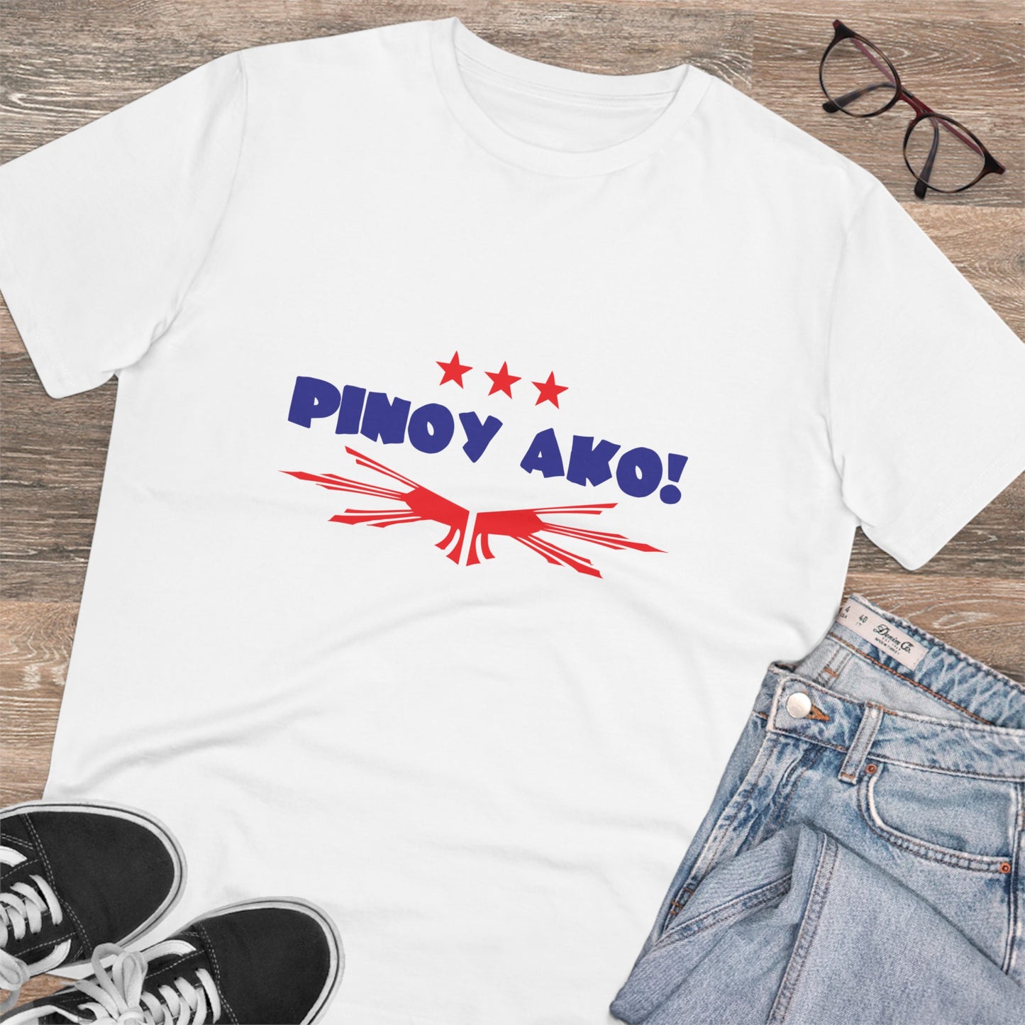 Pinoy Ako with Star -Organic Creator T-shirt - Unisex PT1025