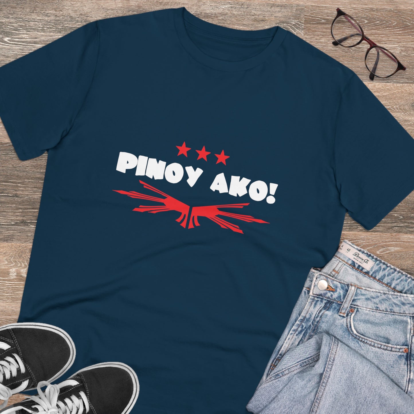 Pinoy Ako with Star -Organic Creator T-shirt - Unisex PT1025