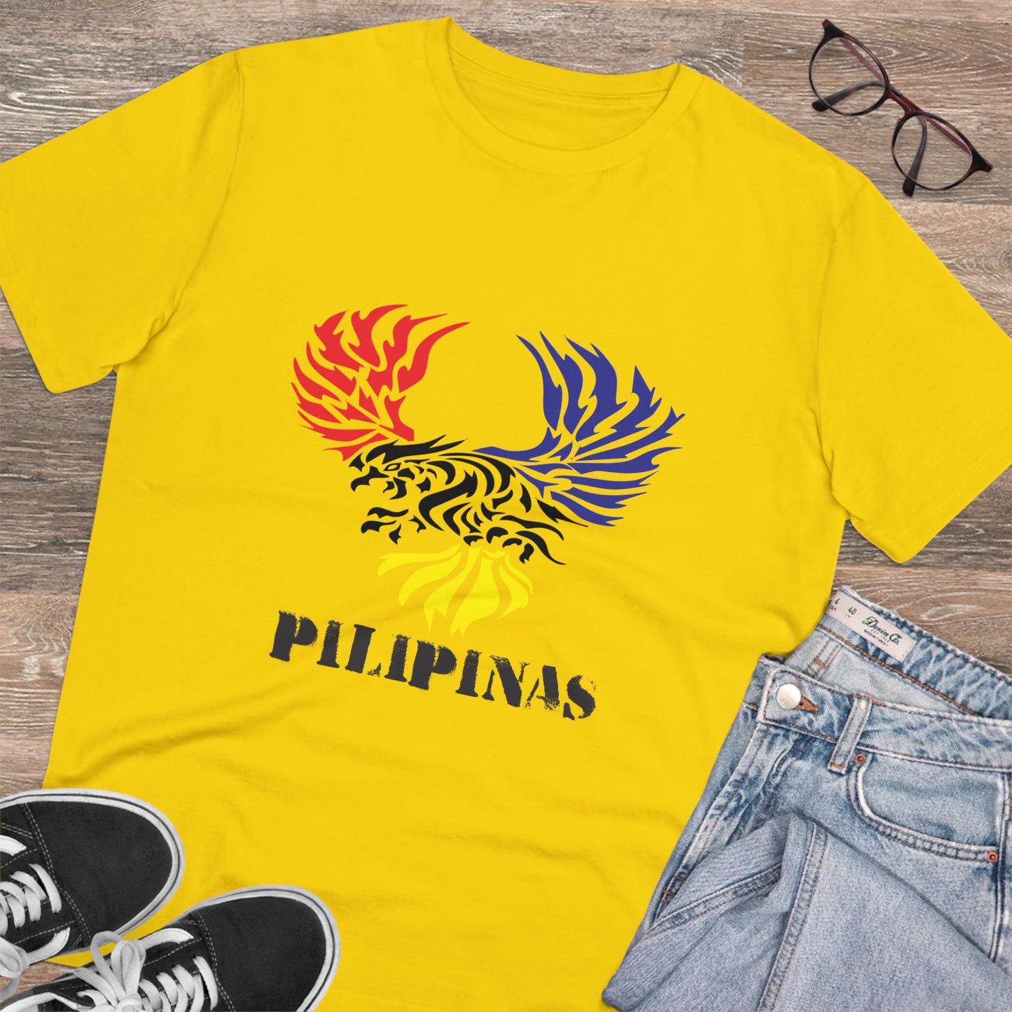 Filipino Flag Eagle 2 - Organic Unisex Classic T-Shirt PT 1044