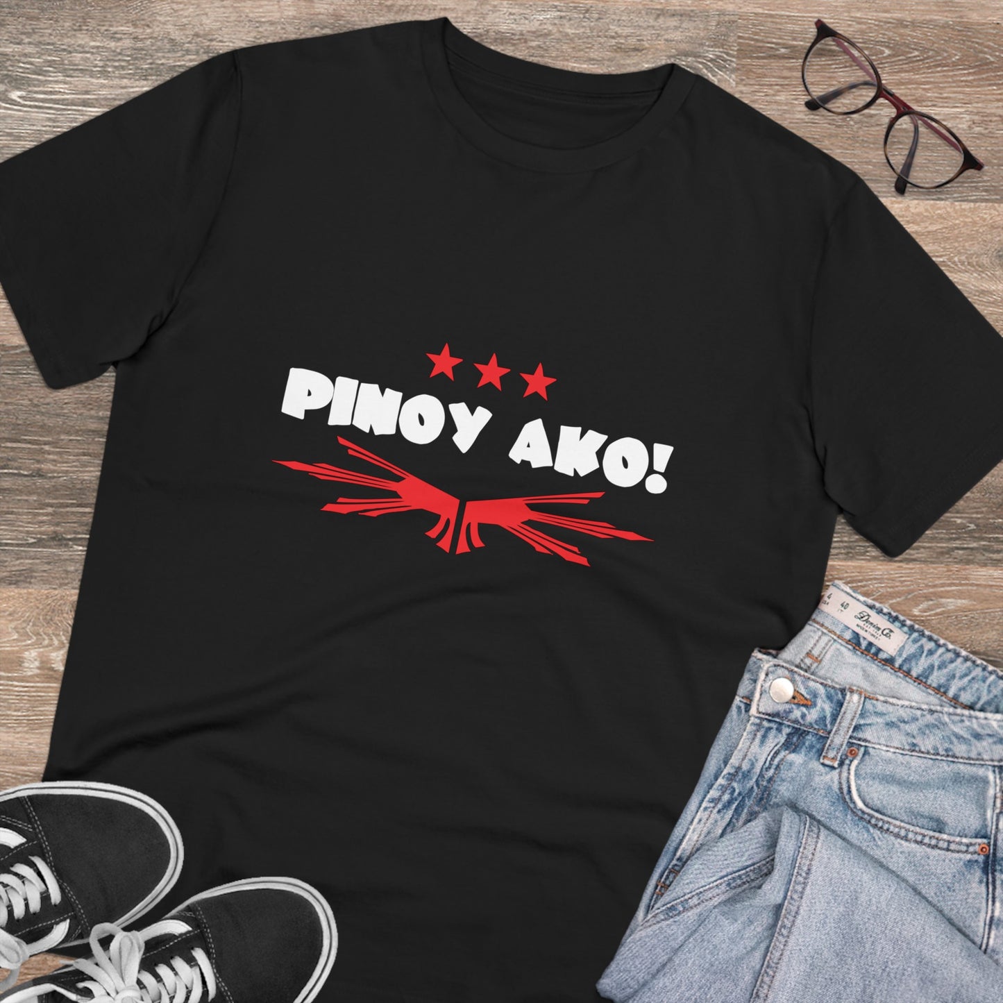Pinoy Ako with Star -Organic Creator T-shirt - Unisex PT1025