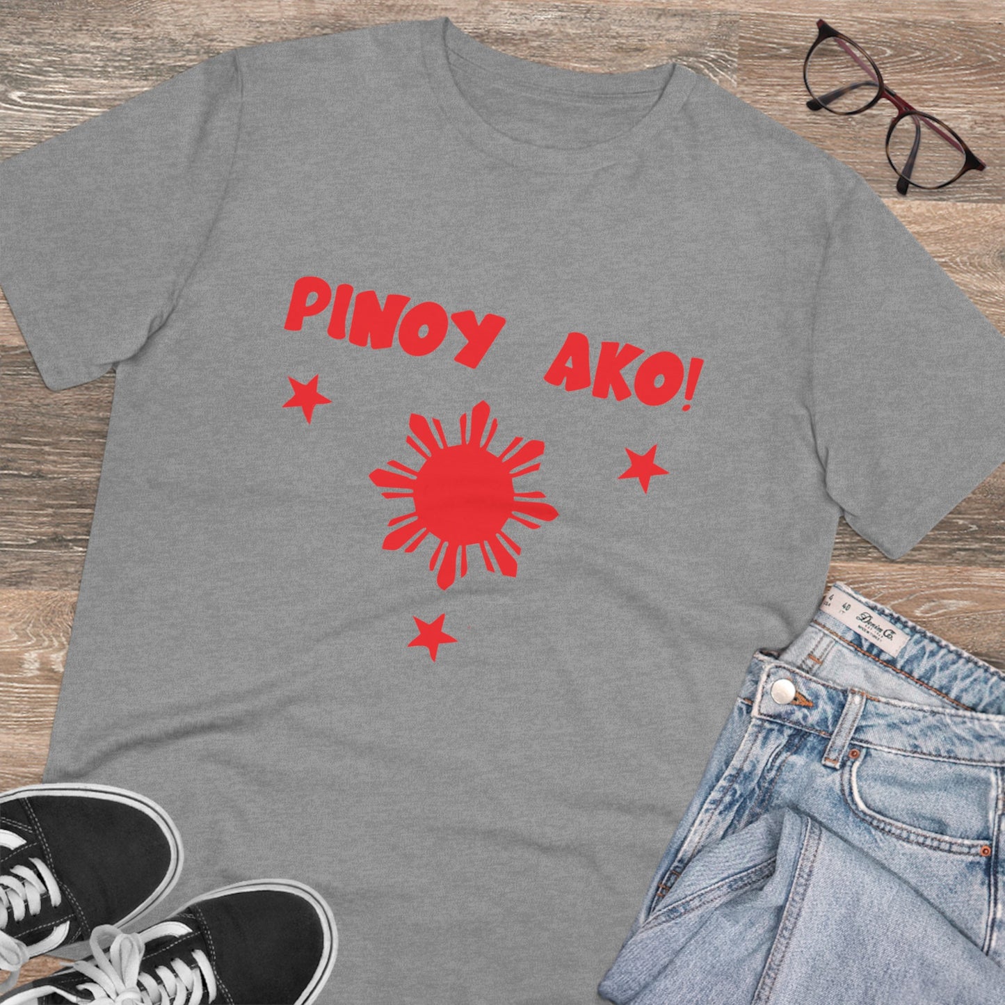Pinoy Ako ver1-Organic Creator T-shirt - Unisex PT1024