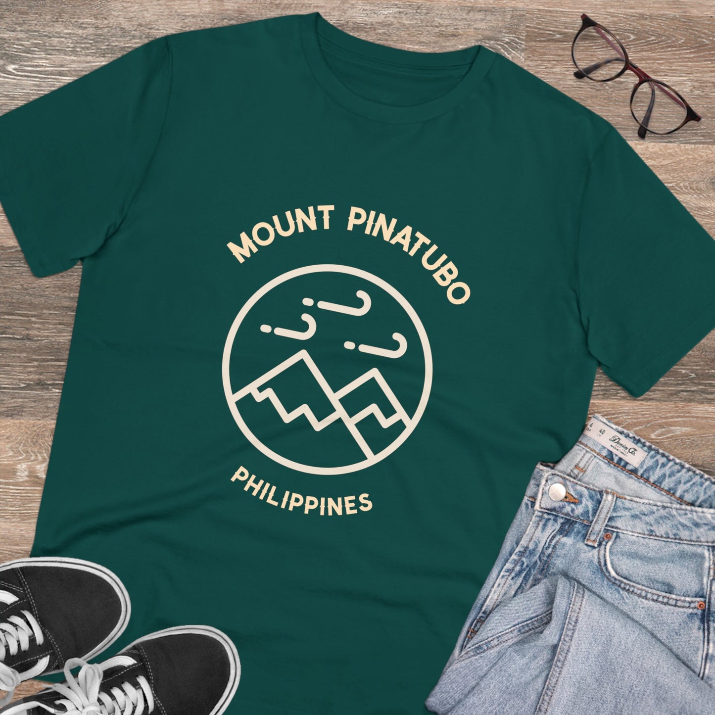 Mount Pinatubo Filipino Volcano -Organic T-shirt PT1057