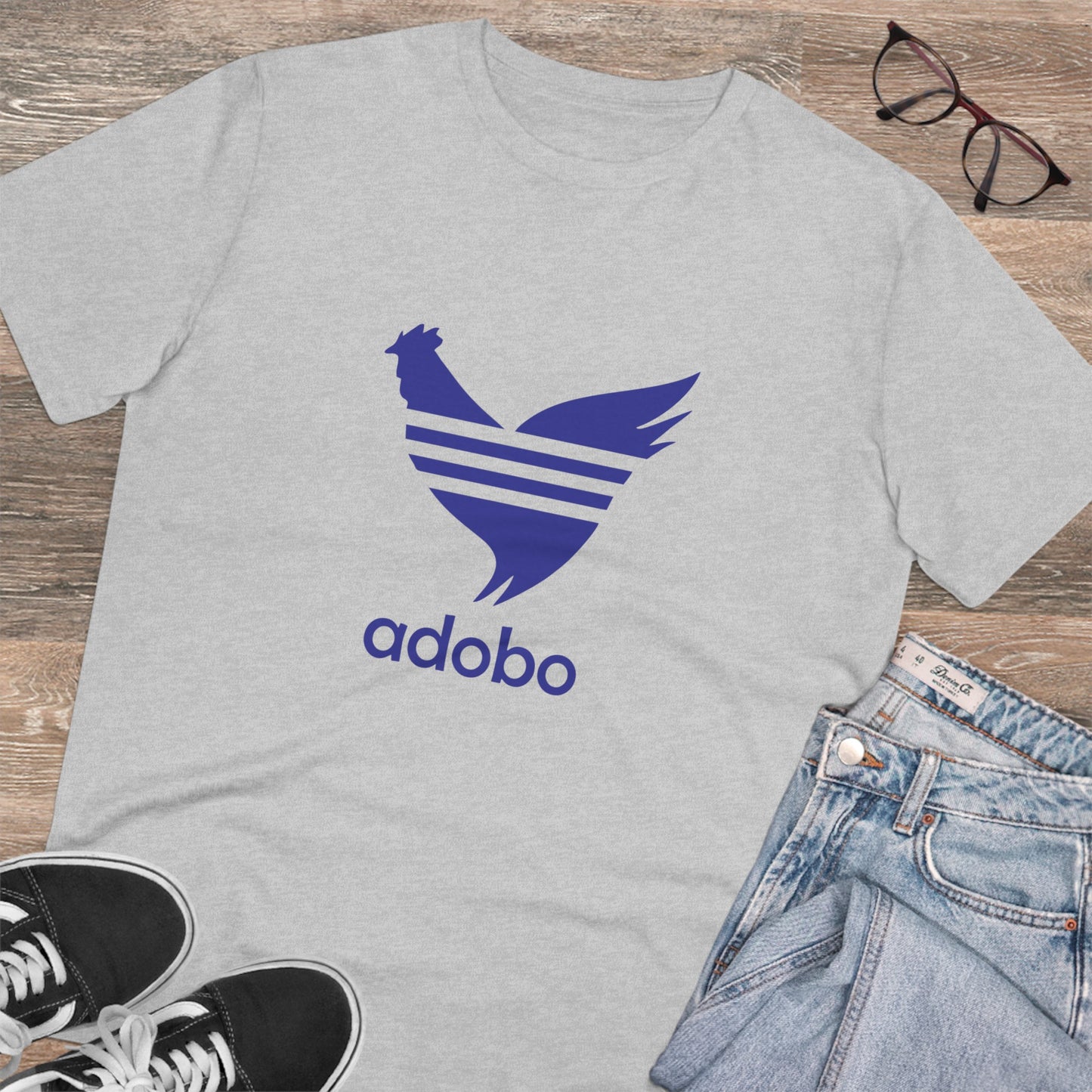 Adobo Logo (blue) Organic Unisex Classic T-Shirt PT1008