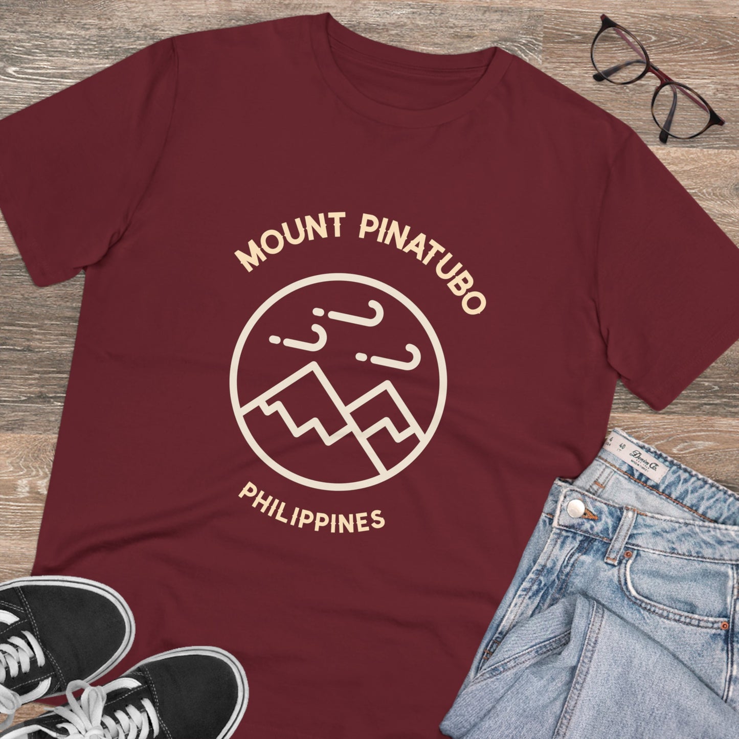 Mount Pinatubo Filipino Volcano -Organic T-shirt PT1057