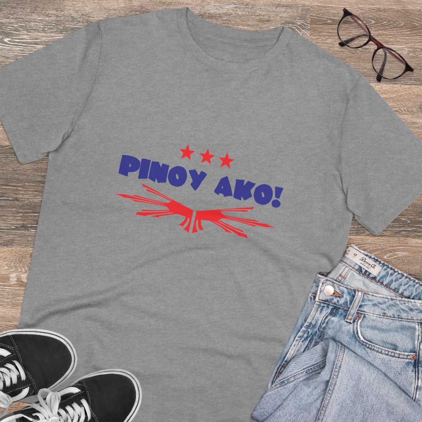 Pinoy Ako with Star -Organic Creator T-shirt - Unisex PT1025