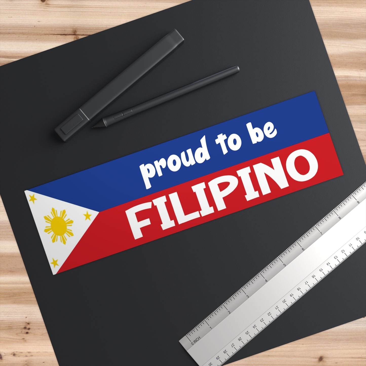 Proud to be Filipino Flag -Bumper Stickers Pt 5010
