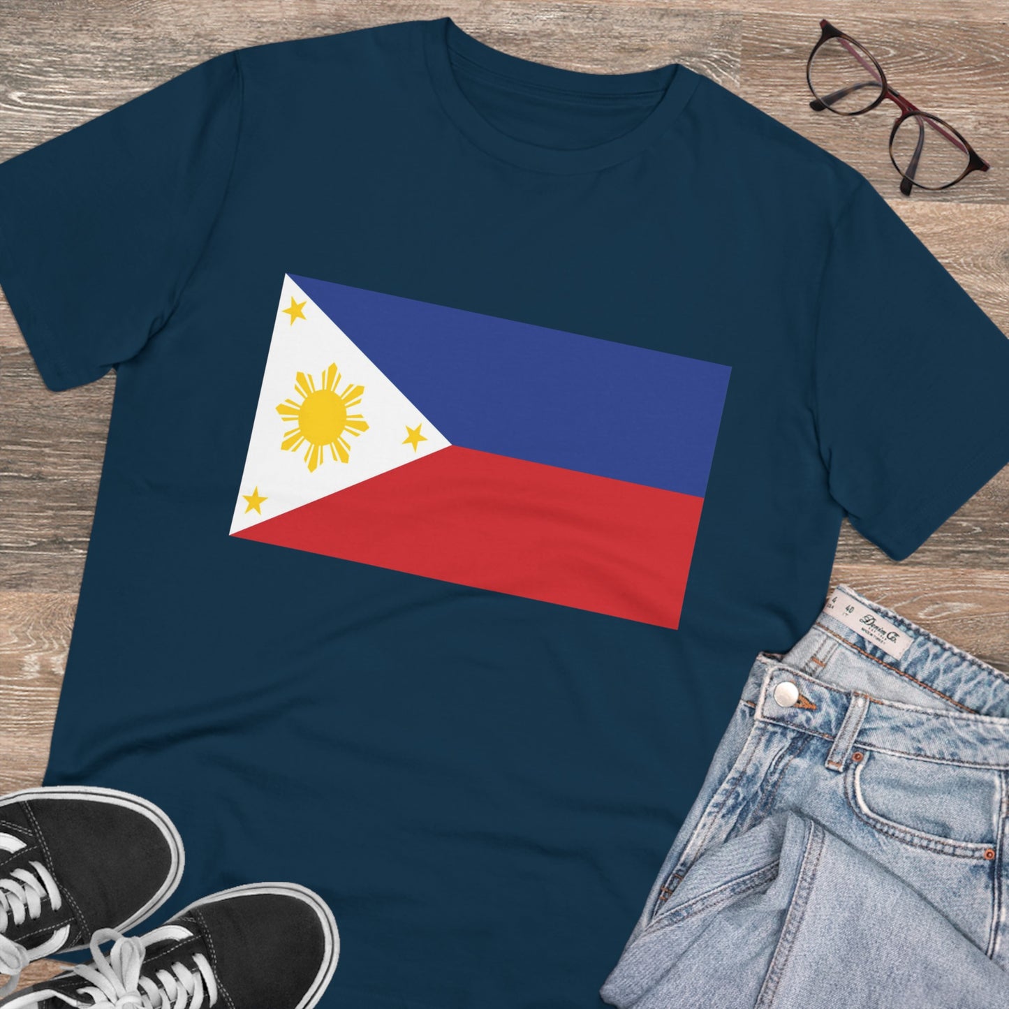 Philippines FLAGS - Original Flag - Organic Unisex Classic T-Shirt PT1015