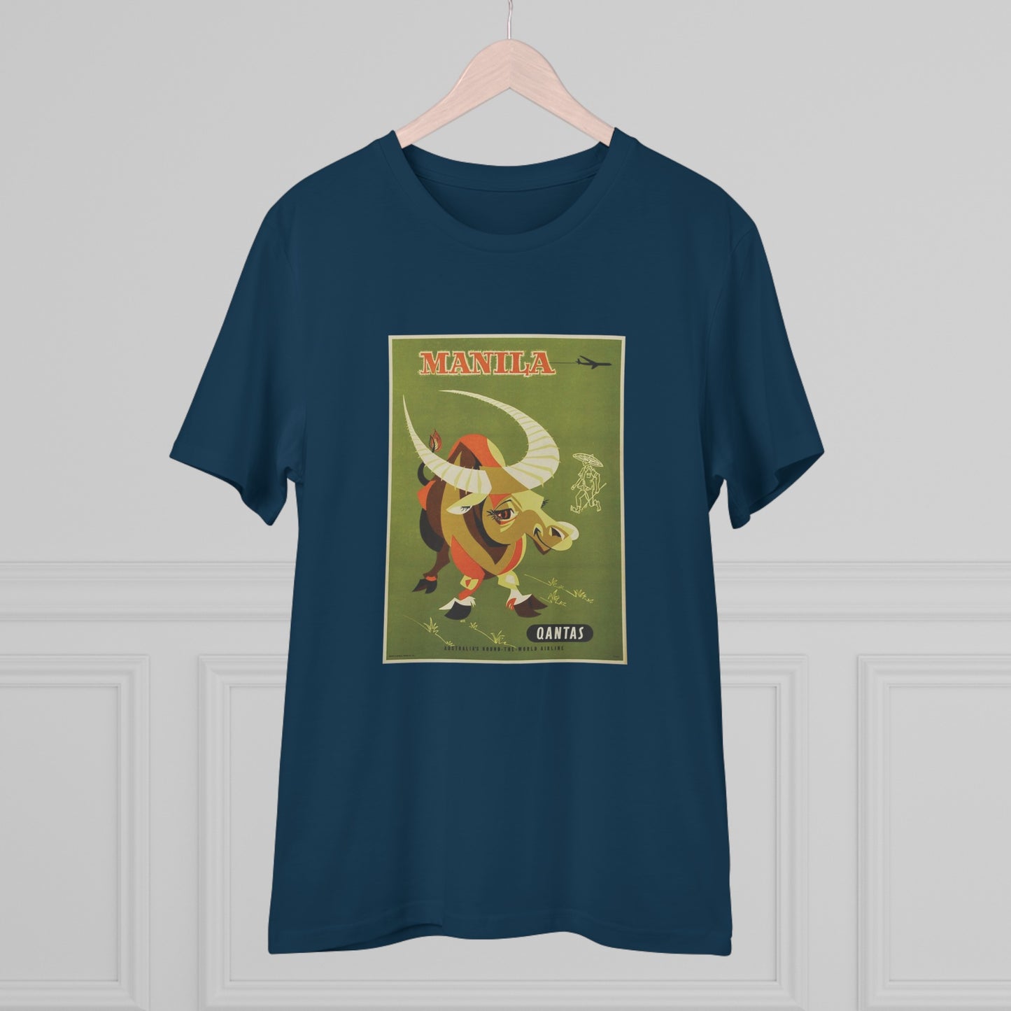 Qantas Manila Poster - Organic T-shirt PT1022