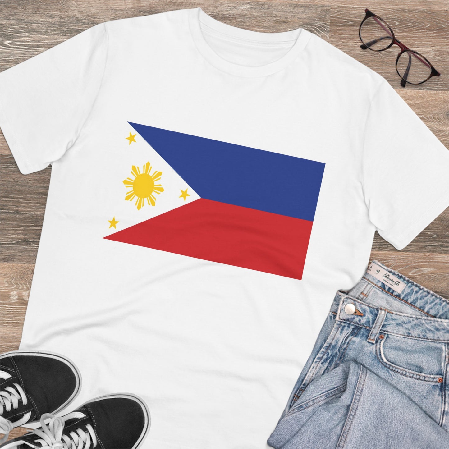 Philippines FLAGS - Original Flag - Organic Unisex Classic T-Shirt PT1015