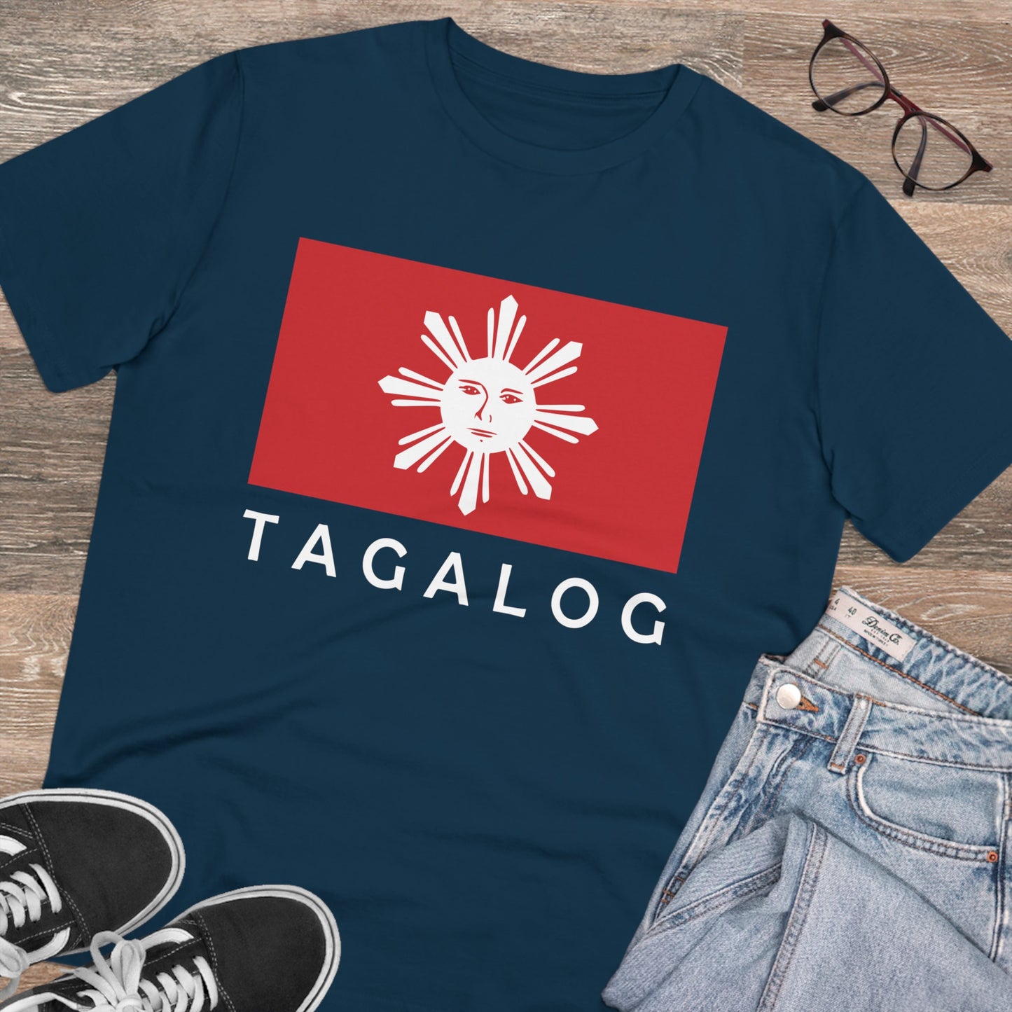 Historic Philippines Flag-Land of the Tagalog- Organic Unisex Classic T-Shirt PT1012