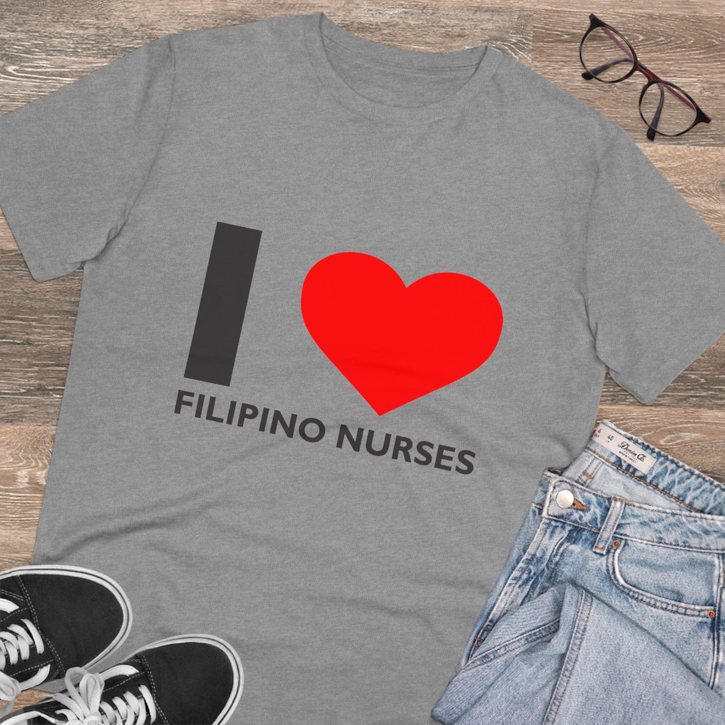 I Love Filipino Nurses- Organic T-shirt PT1038