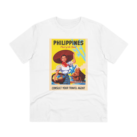 Philippines Pearl of the Orient Nostalgic Poster - Organic T-shirt PT1021