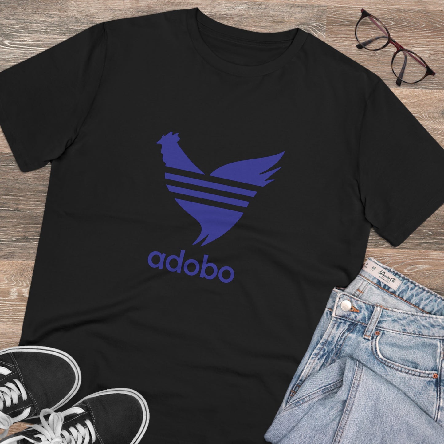 Adobo Logo (blue) Organic Unisex Classic T-Shirt PT1008