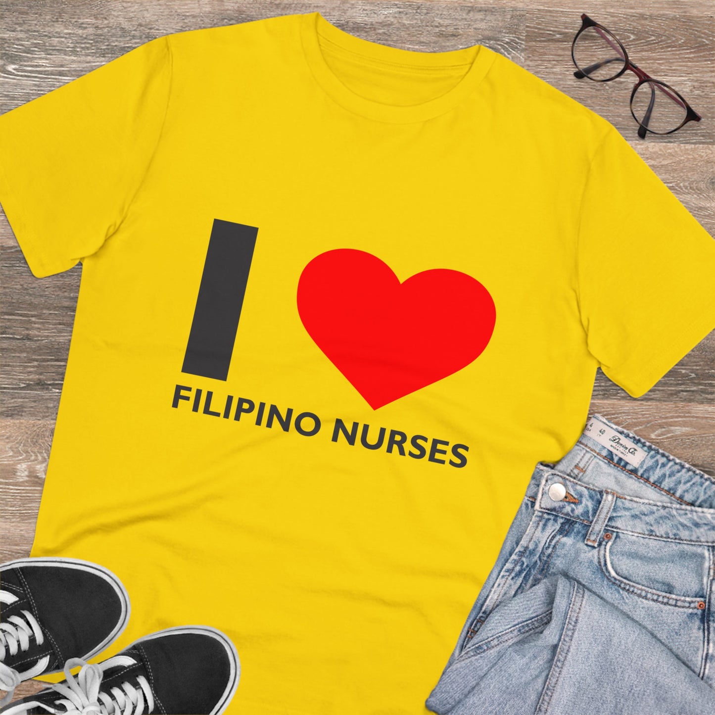 I Love Filipino Nurses- Organic T-shirt PT1038