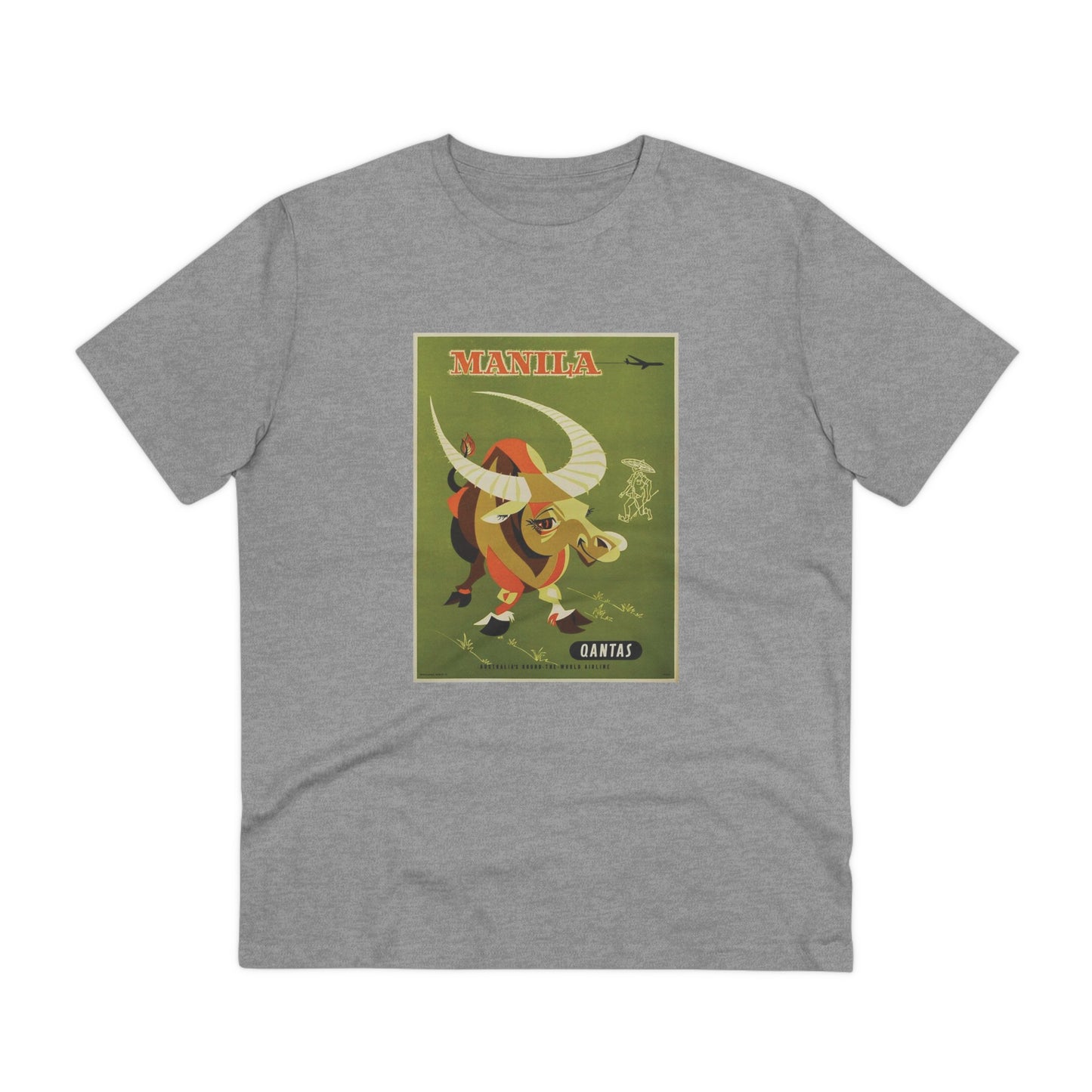 Qantas Manila Poster - Organic T-shirt PT1022