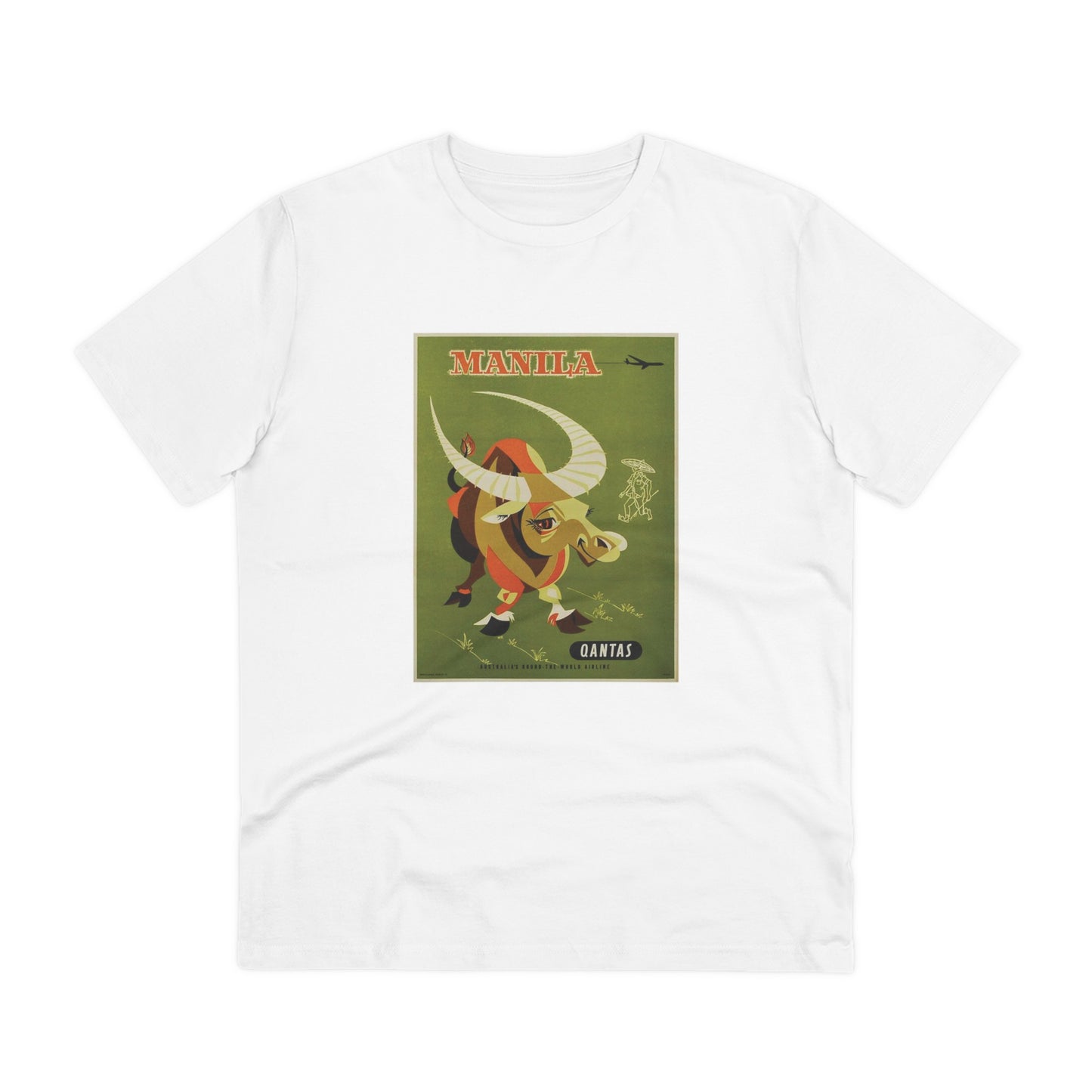 Qantas Manila Poster - Organic T-shirt PT1022