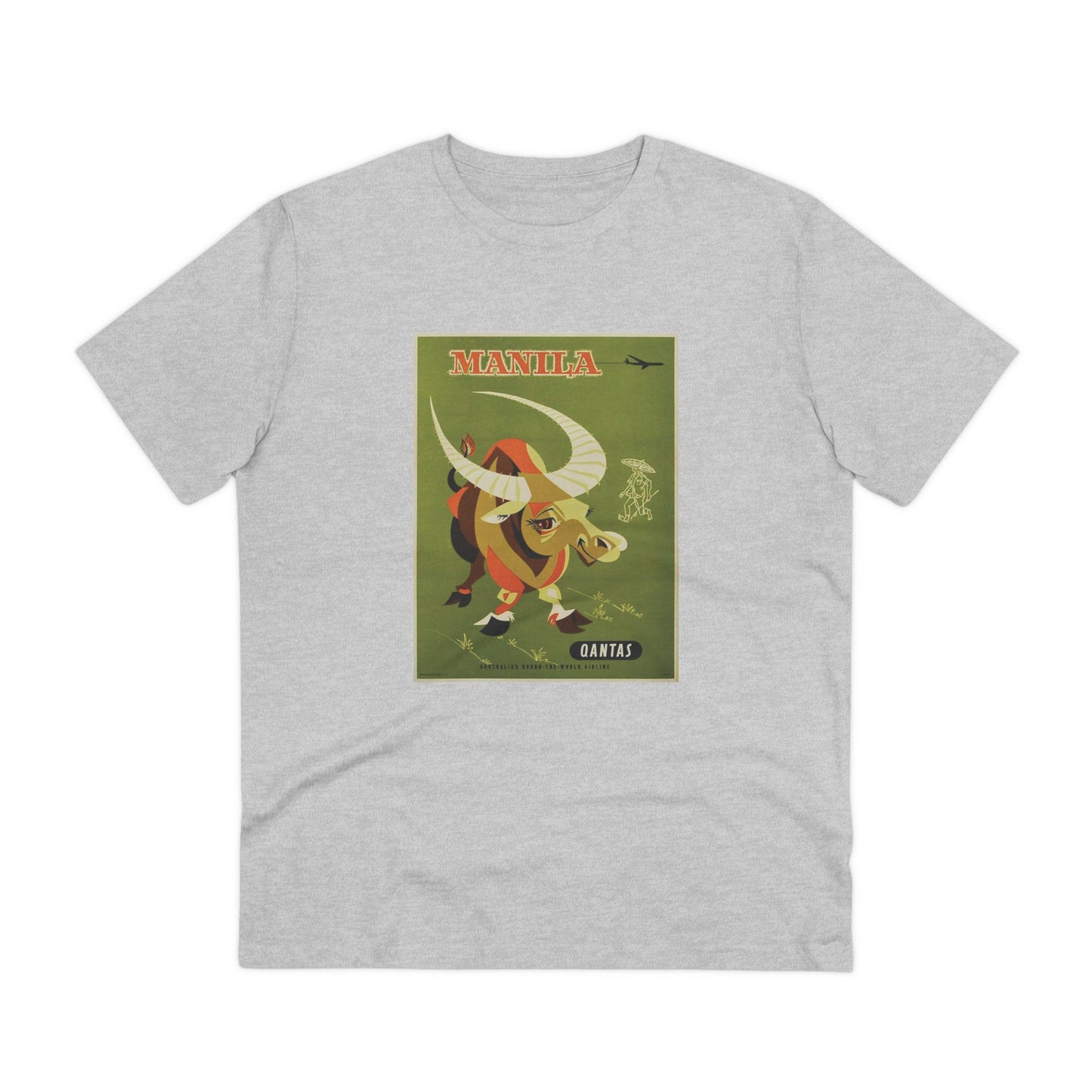 Qantas Manila Poster - Organic T-shirt PT1022