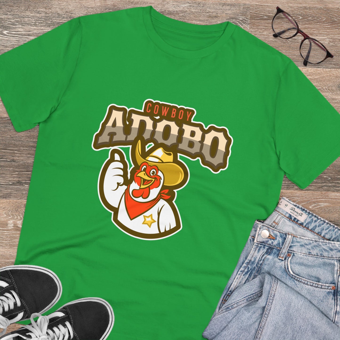 Cowboy Adobo -Organic T-shirt PT 1072