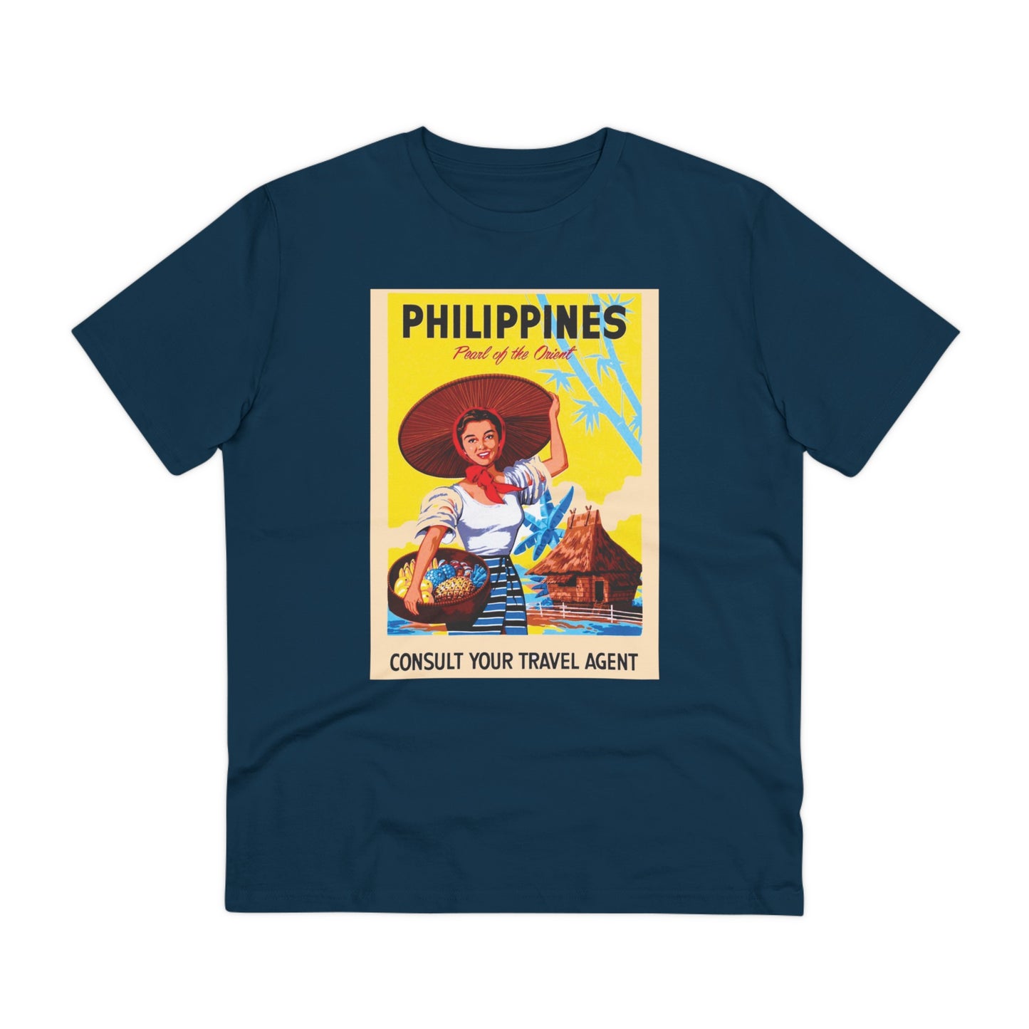 Philippines Pearl of the Orient Nostalgic Poster - Organic T-shirt PT1021