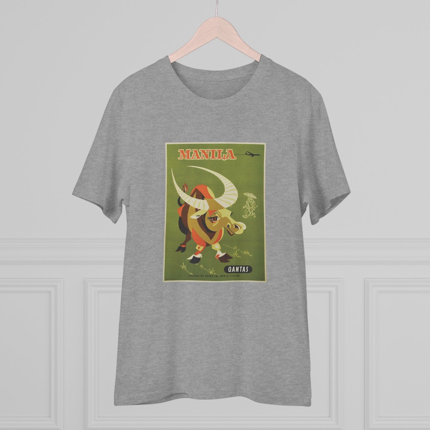 Qantas Manila Poster - Organic T-shirt PT1022