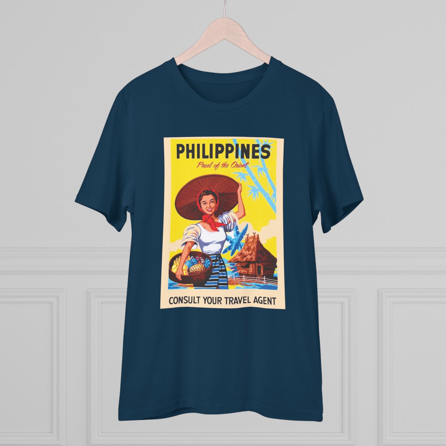 Philippines Pearl of the Orient Nostalgic Poster - Organic T-shirt PT1021