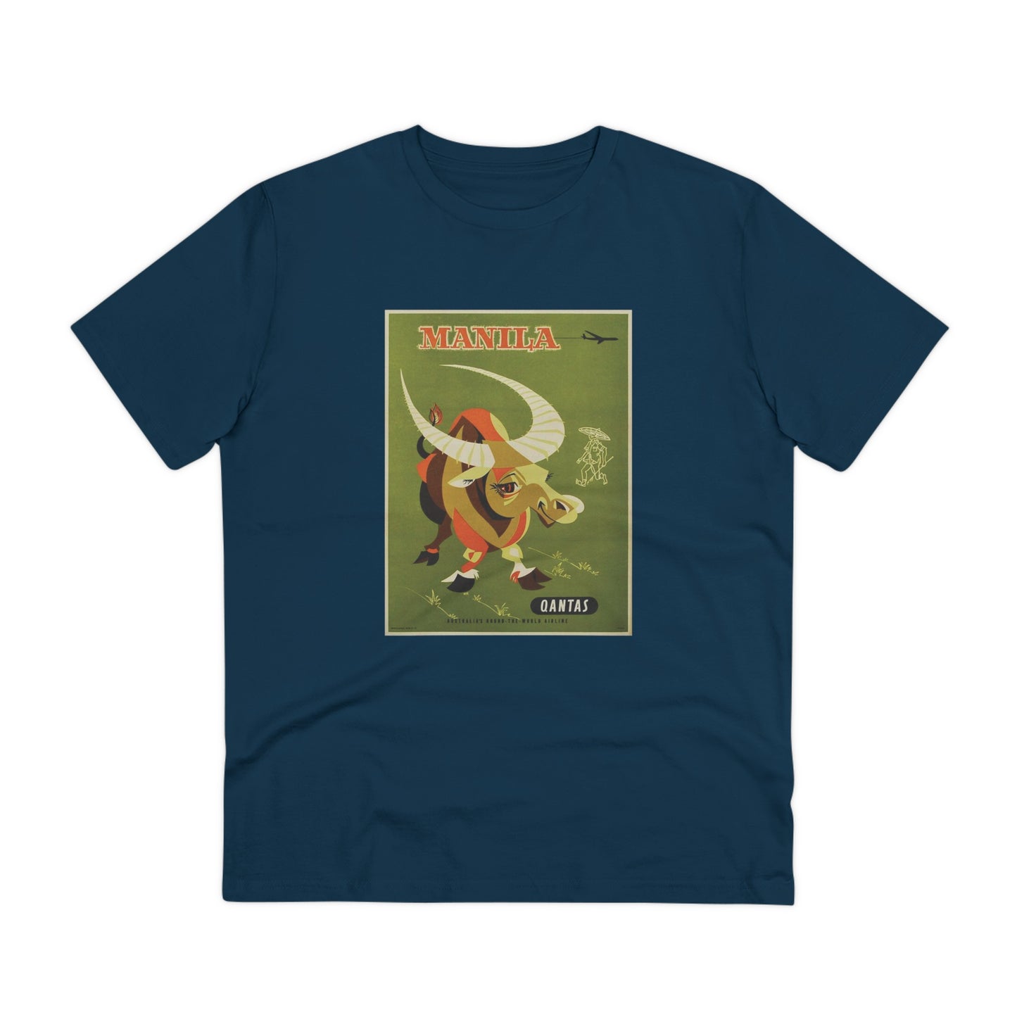 Qantas Manila Poster - Organic T-shirt PT1022