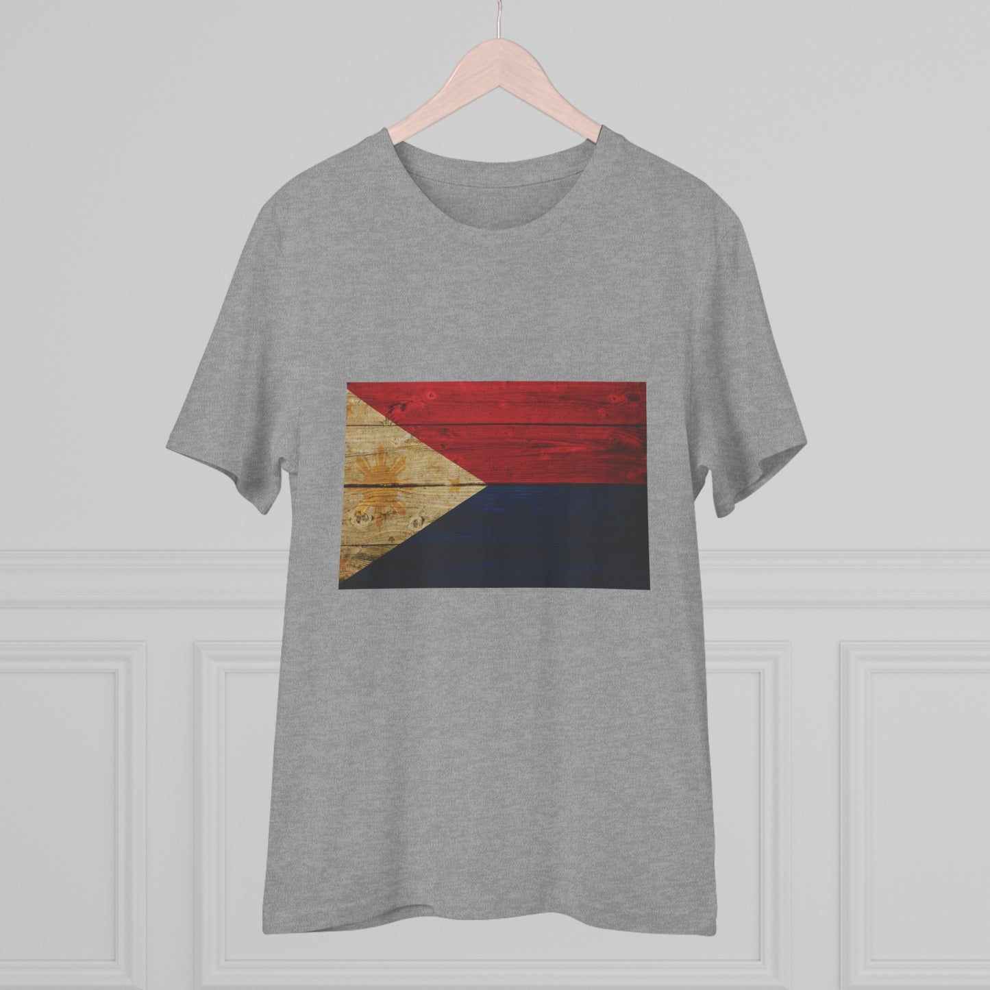 Philippines FLAGS - Wooden Texture - Organic Unisex Classic T-Shirt PT1014