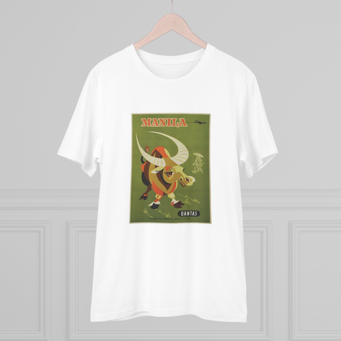 Qantas Manila Poster - Organic T-shirt PT1022