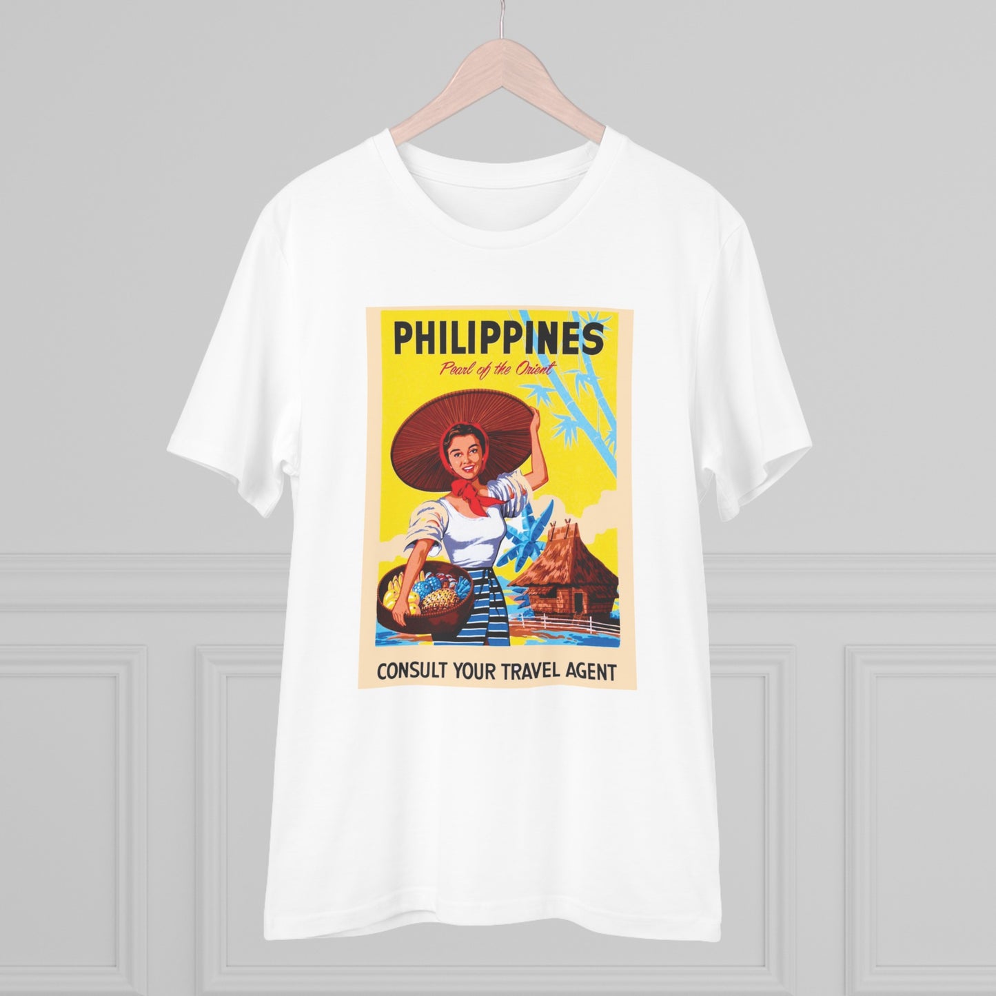 Philippines Pearl of the Orient Nostalgic Poster - Organic T-shirt PT1021