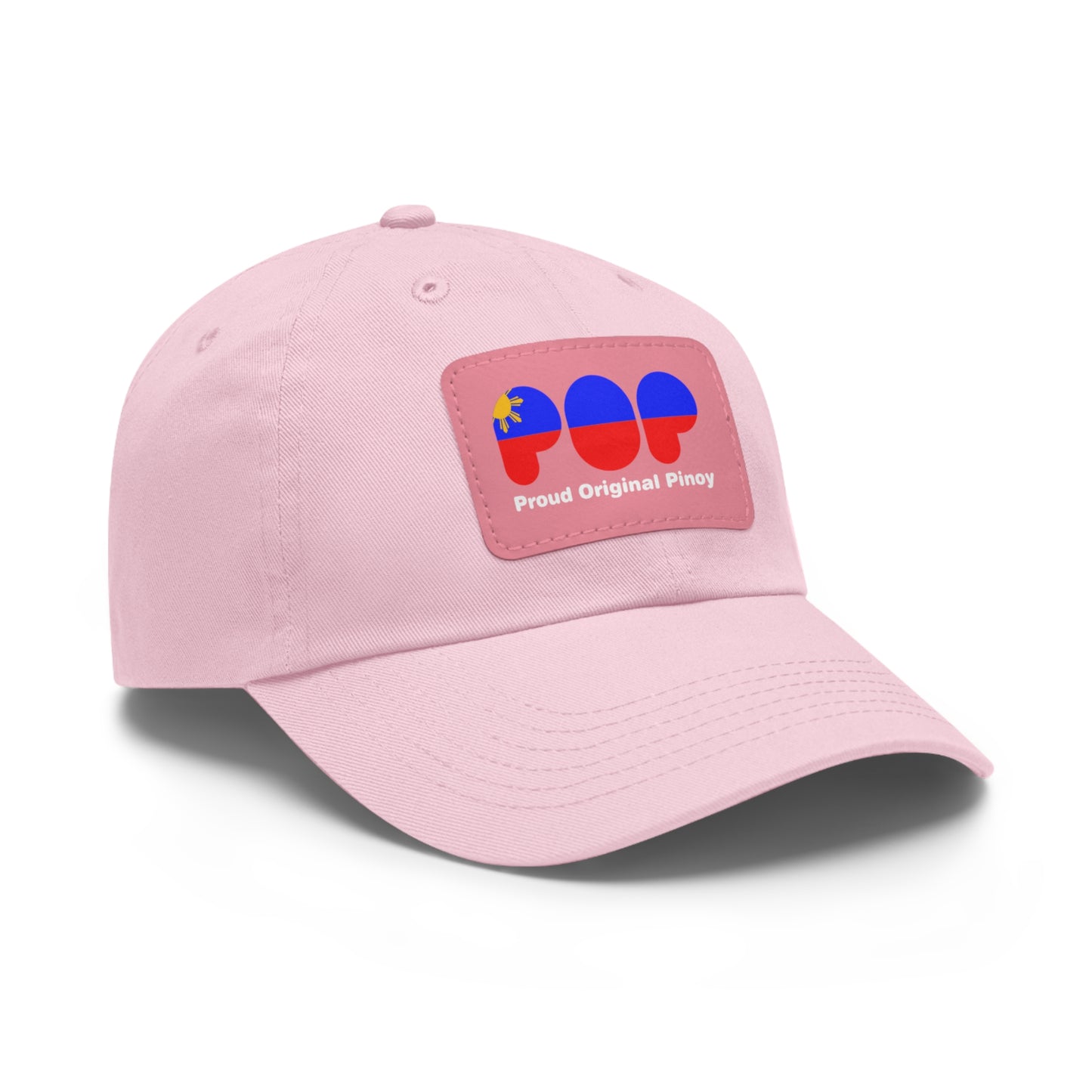 Dad Hat with Leather Patch (Rectangle)