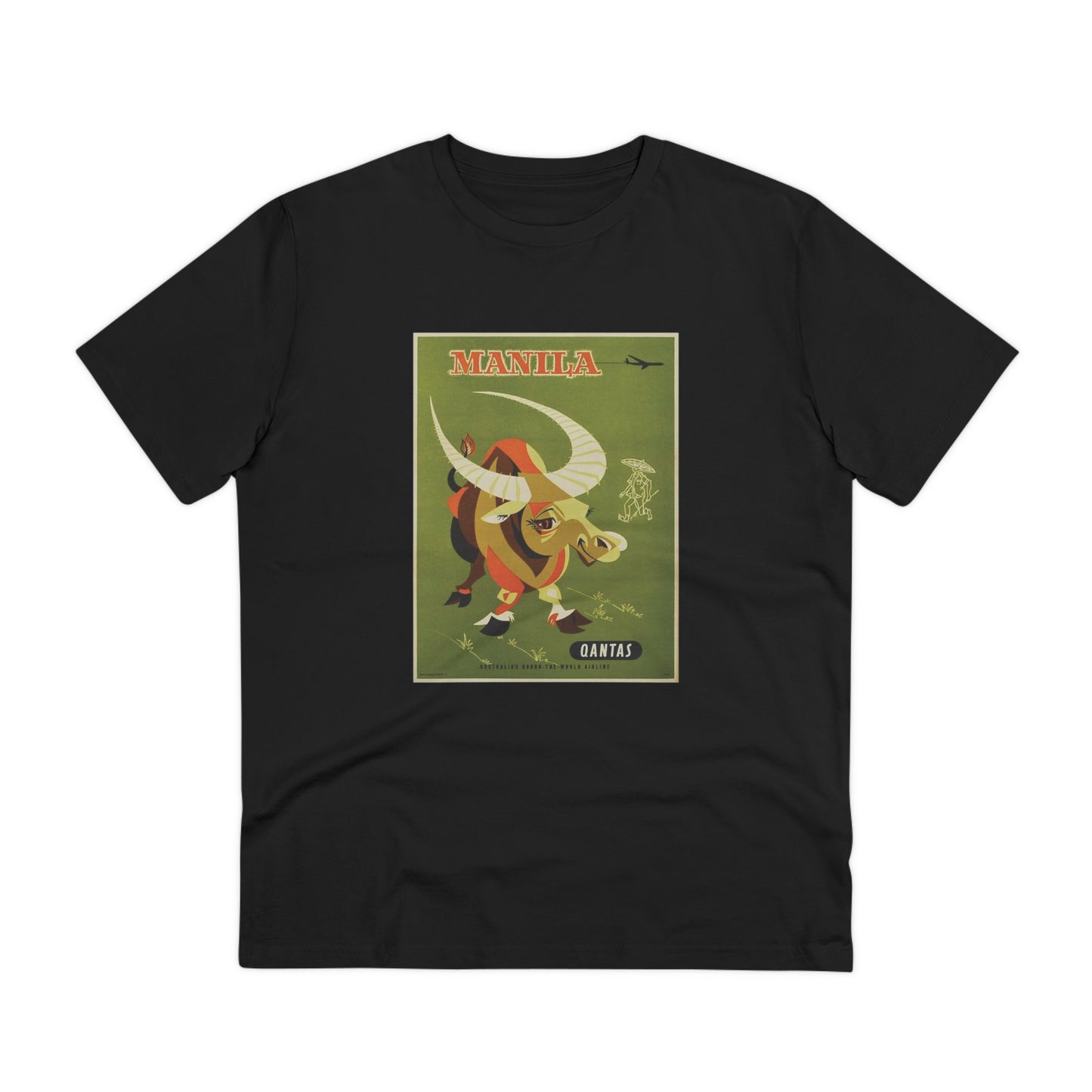 Qantas Manila Poster - Organic T-shirt PT1022