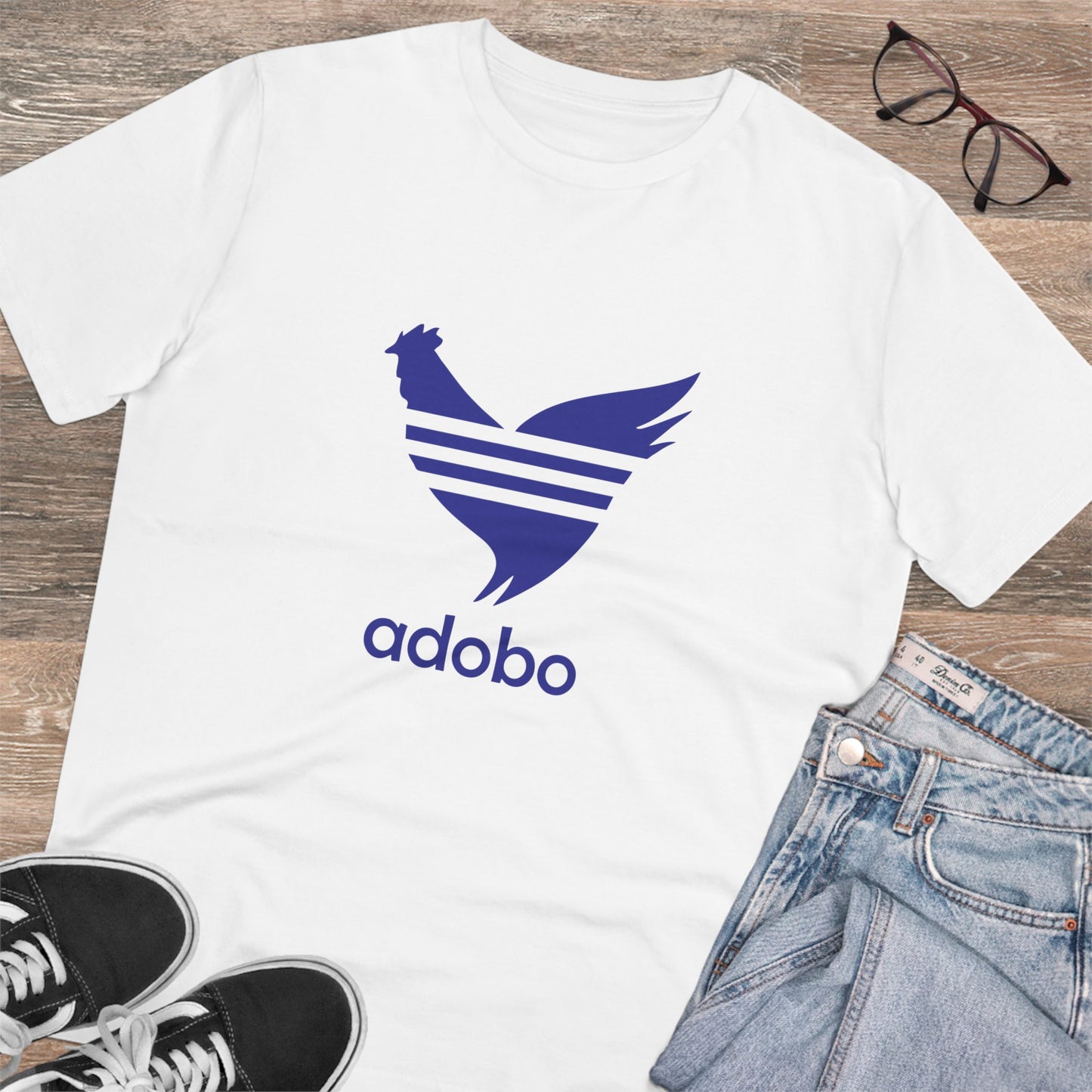 Adobo Logo (blue) Organic Unisex Classic T-Shirt PT1008