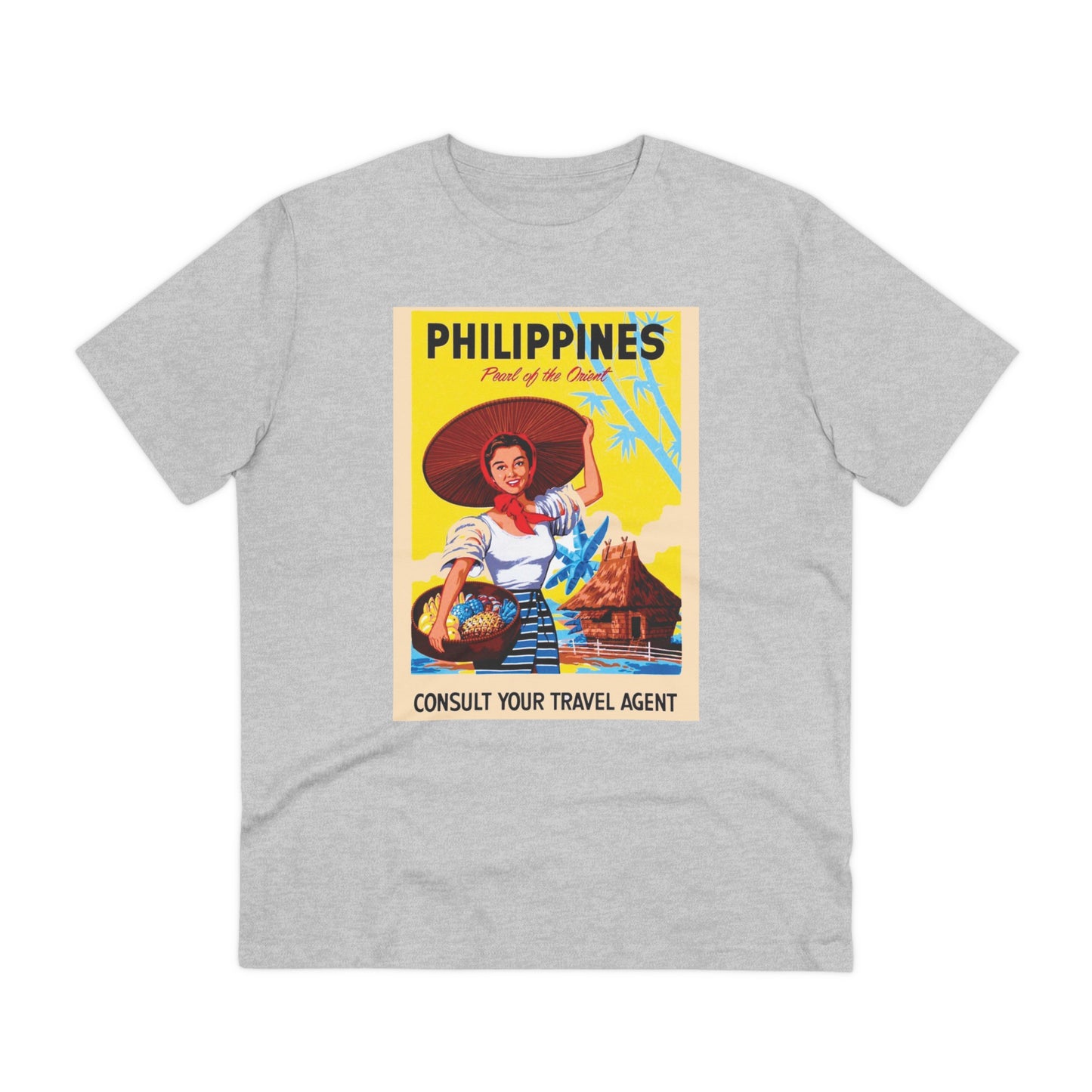 Philippines Pearl of the Orient Nostalgic Poster - Organic T-shirt PT1021