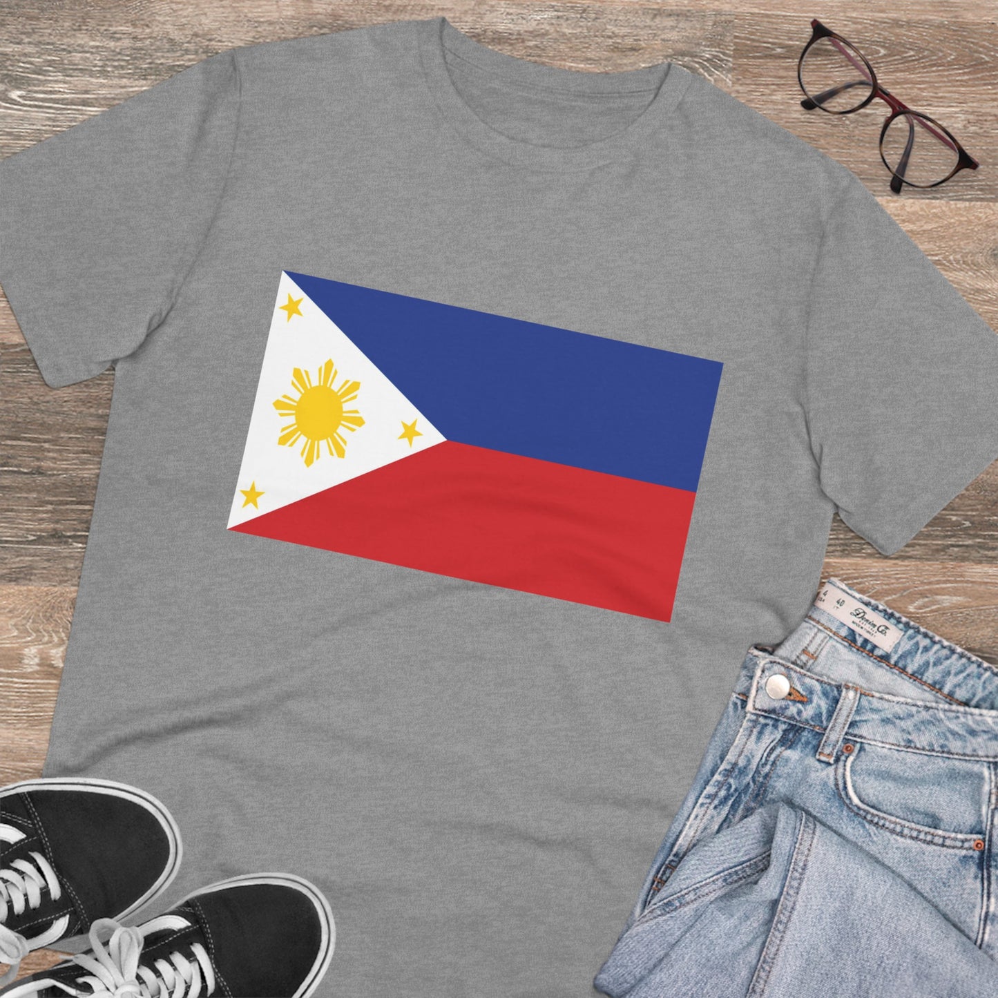 Philippines FLAGS - Original Flag - Organic Unisex Classic T-Shirt PT1015