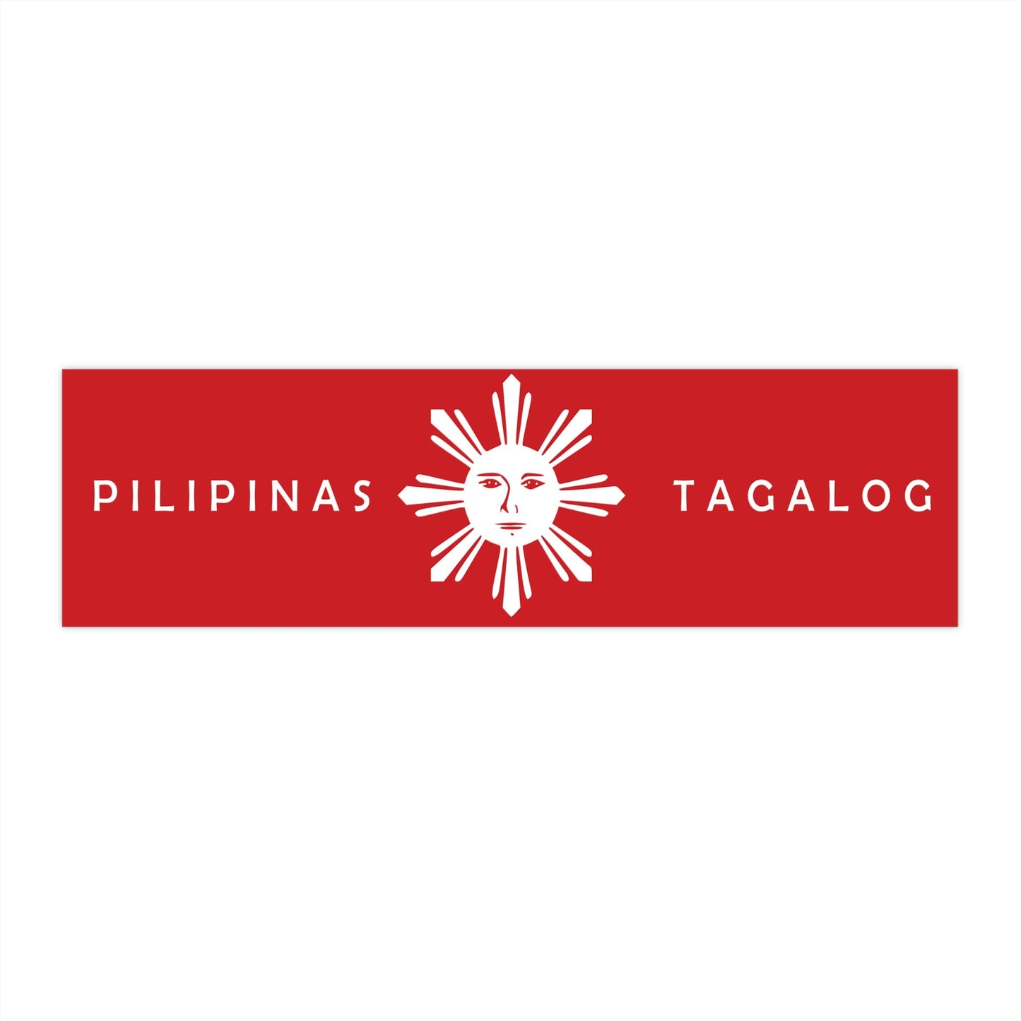 Land of the Tagalog People Flag -Bumper Stickers Pt 5008