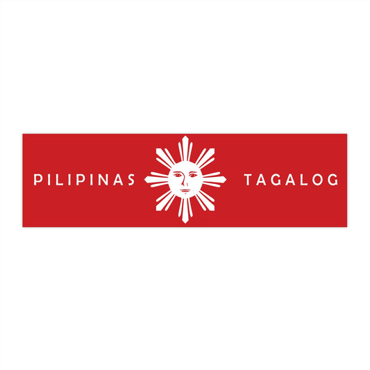 Land of the Tagalog People Flag -Bumper Stickers Pt 5008