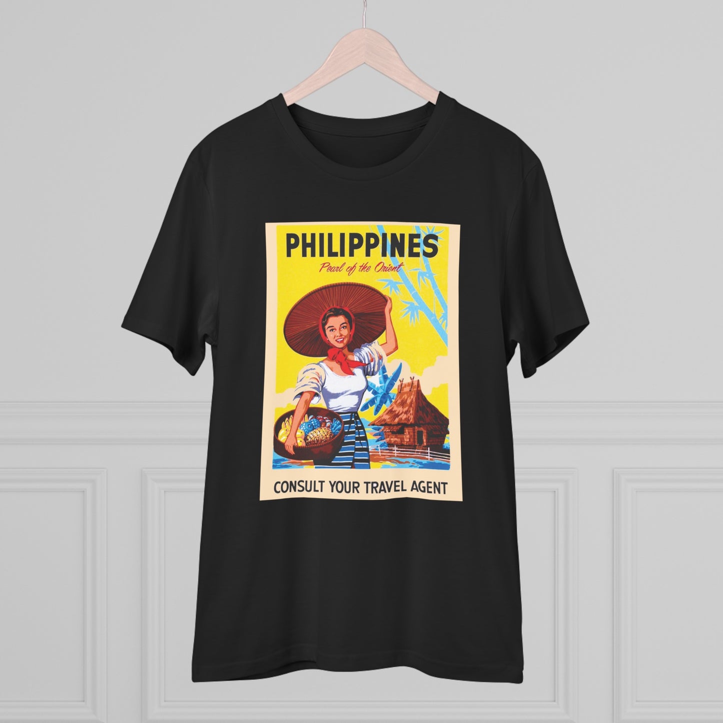 Philippines Pearl of the Orient Nostalgic Poster - Organic T-shirt PT1021