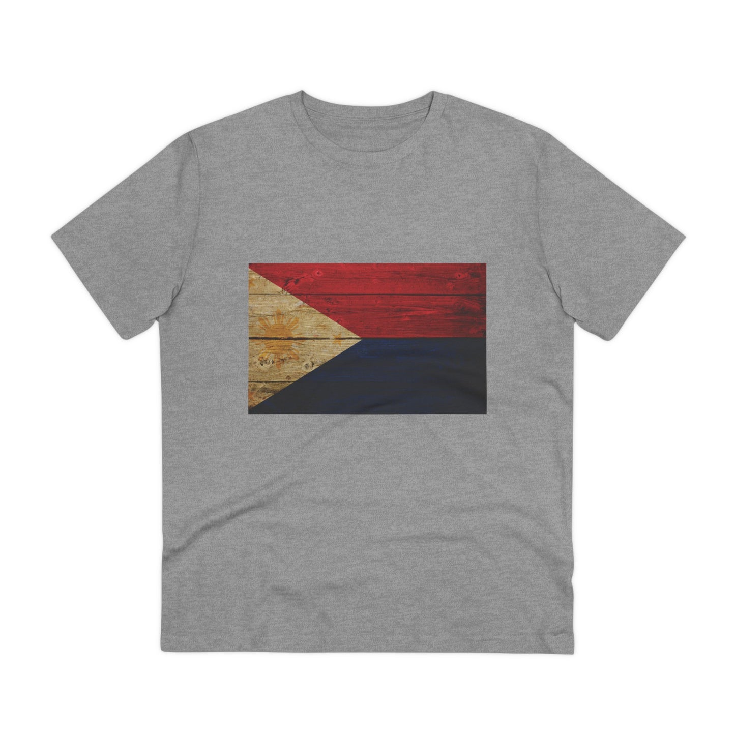 Philippines FLAGS - Wooden Texture - Organic Unisex Classic T-Shirt PT1014