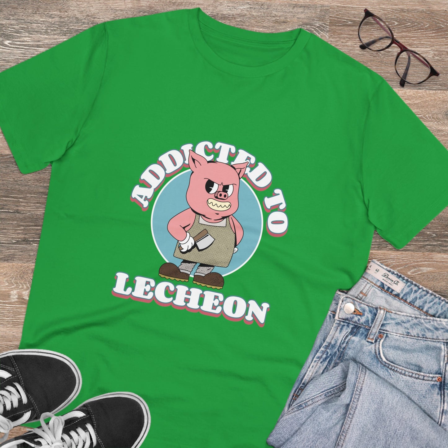 Addicted to Lecheon -Organic T-shirt PT 1074