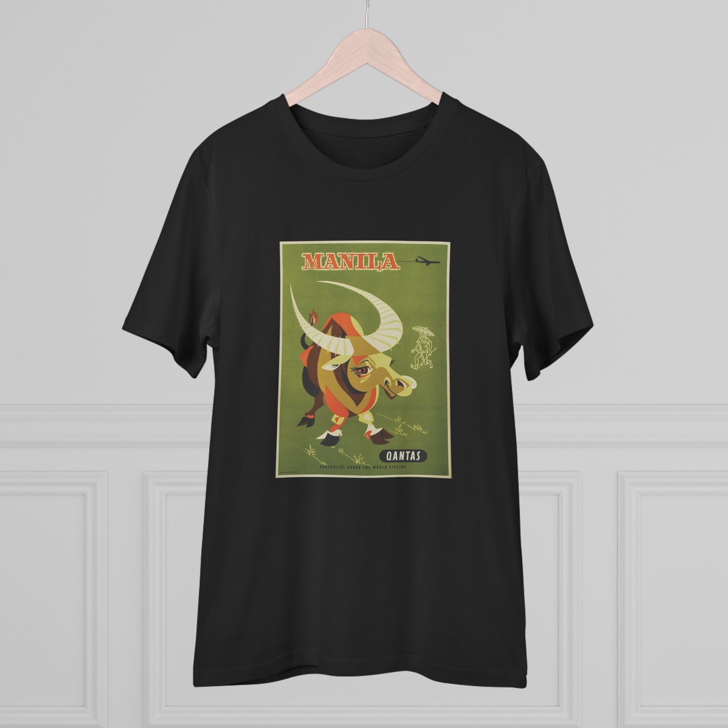 Qantas Manila Poster - Organic T-shirt PT1022