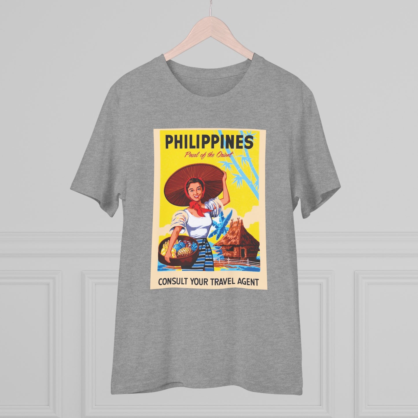 Philippines Pearl of the Orient Nostalgic Poster - Organic T-shirt PT1021