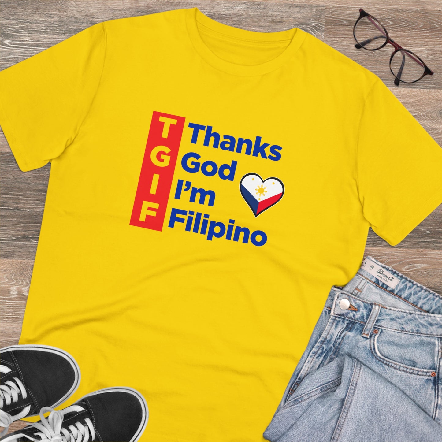 Thank God im Filipino - Organic T-shirt PT1046