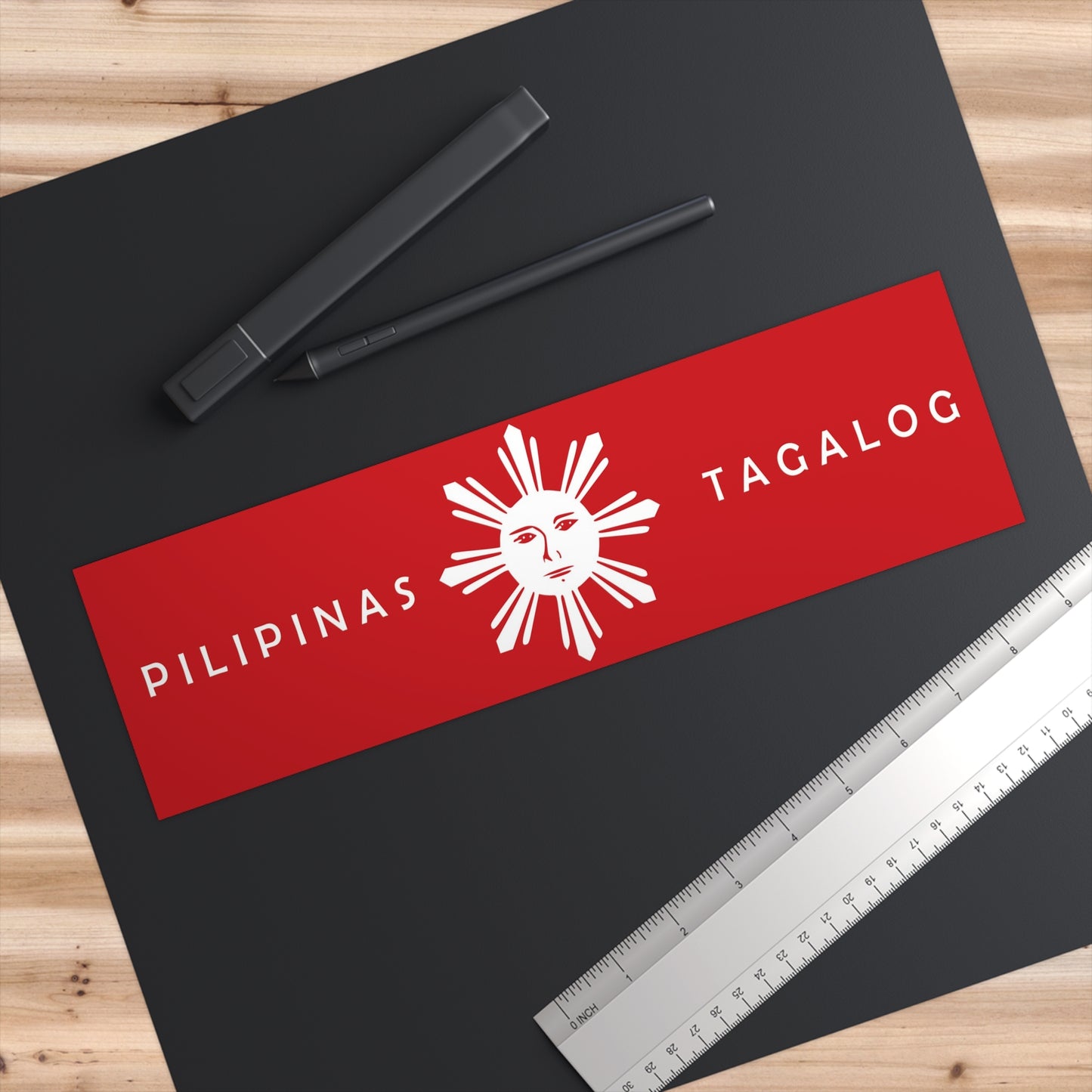 Land of the Tagalog People Flag -Bumper Stickers Pt 5008