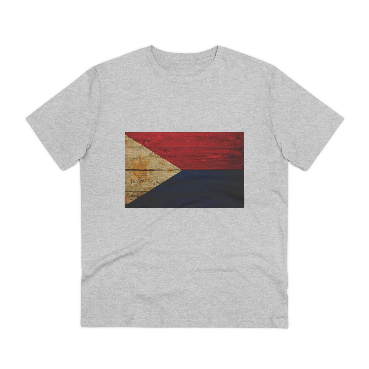 Philippines FLAGS - Wooden Texture - Organic Unisex Classic T-Shirt PT1014