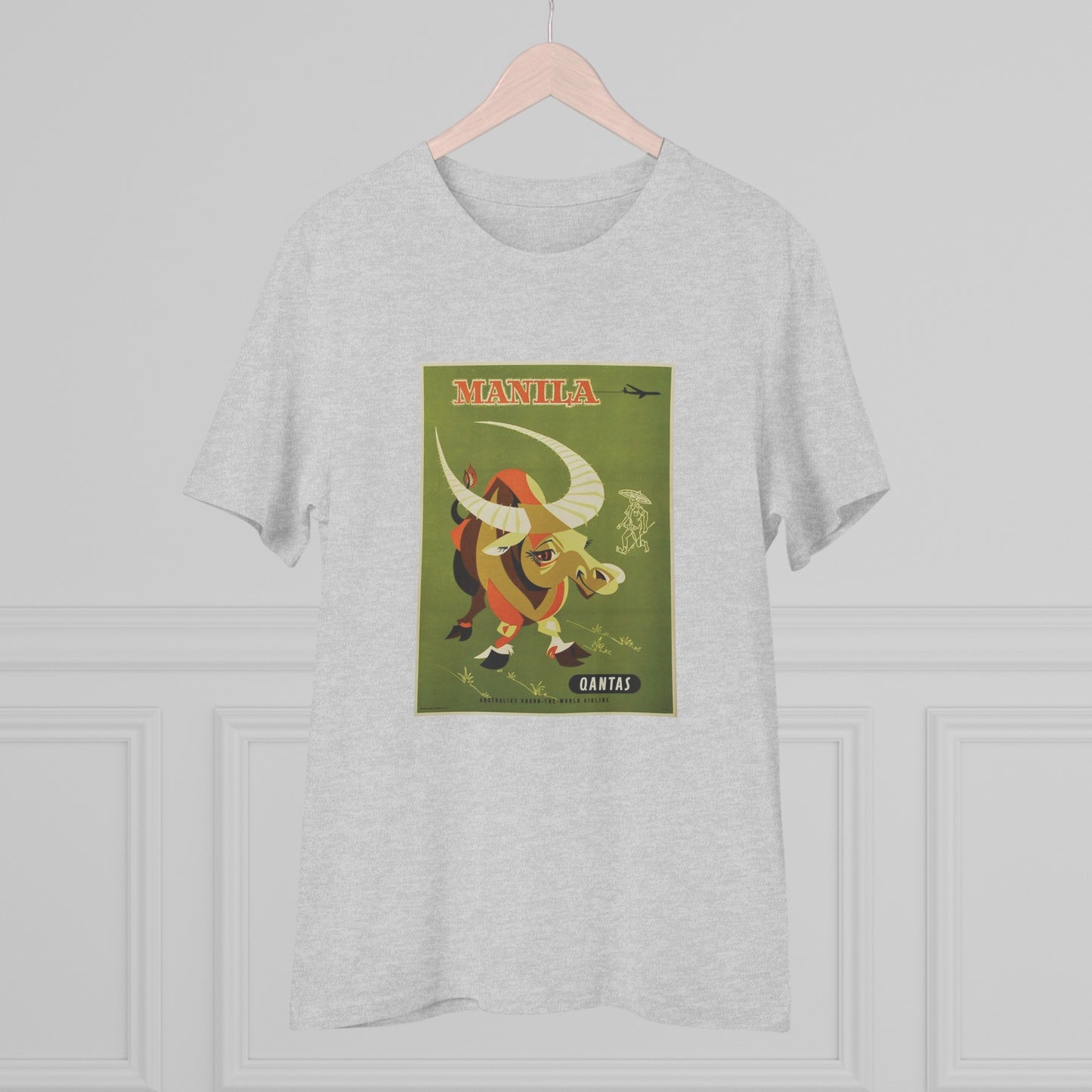 Qantas Manila Poster - Organic T-shirt PT1022