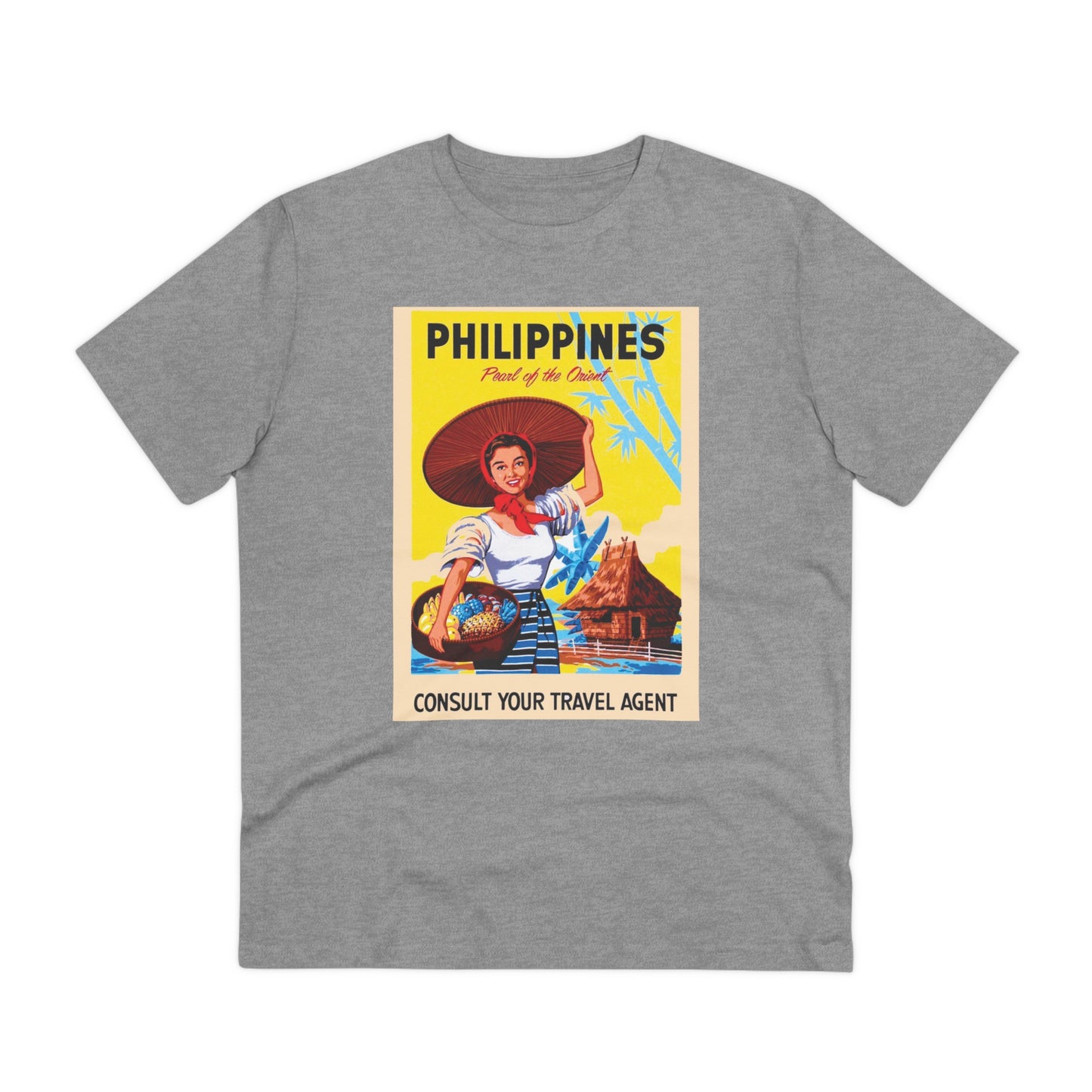 Philippines Pearl of the Orient Nostalgic Poster - Organic T-shirt PT1021