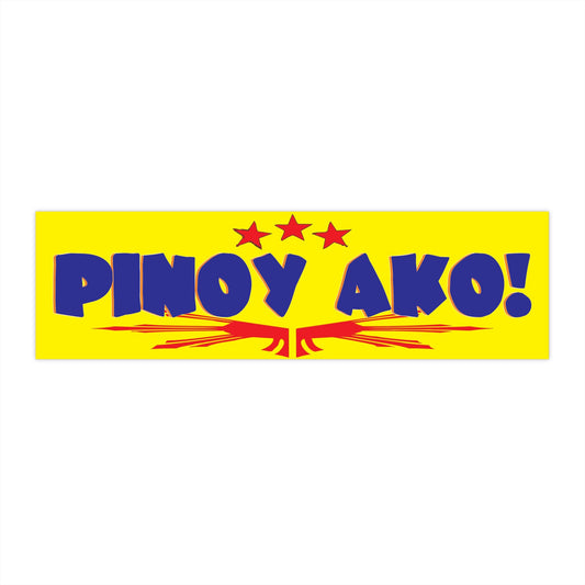 Pinoy Ako Filipino Flag -Bumper Stickers Pt 5013