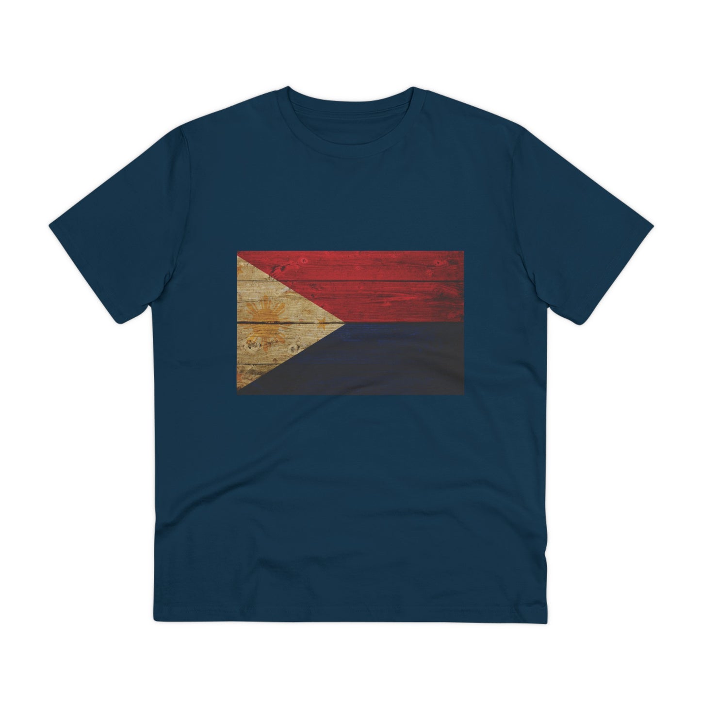 Philippines FLAGS - Wooden Texture - Organic Unisex Classic T-Shirt PT1014