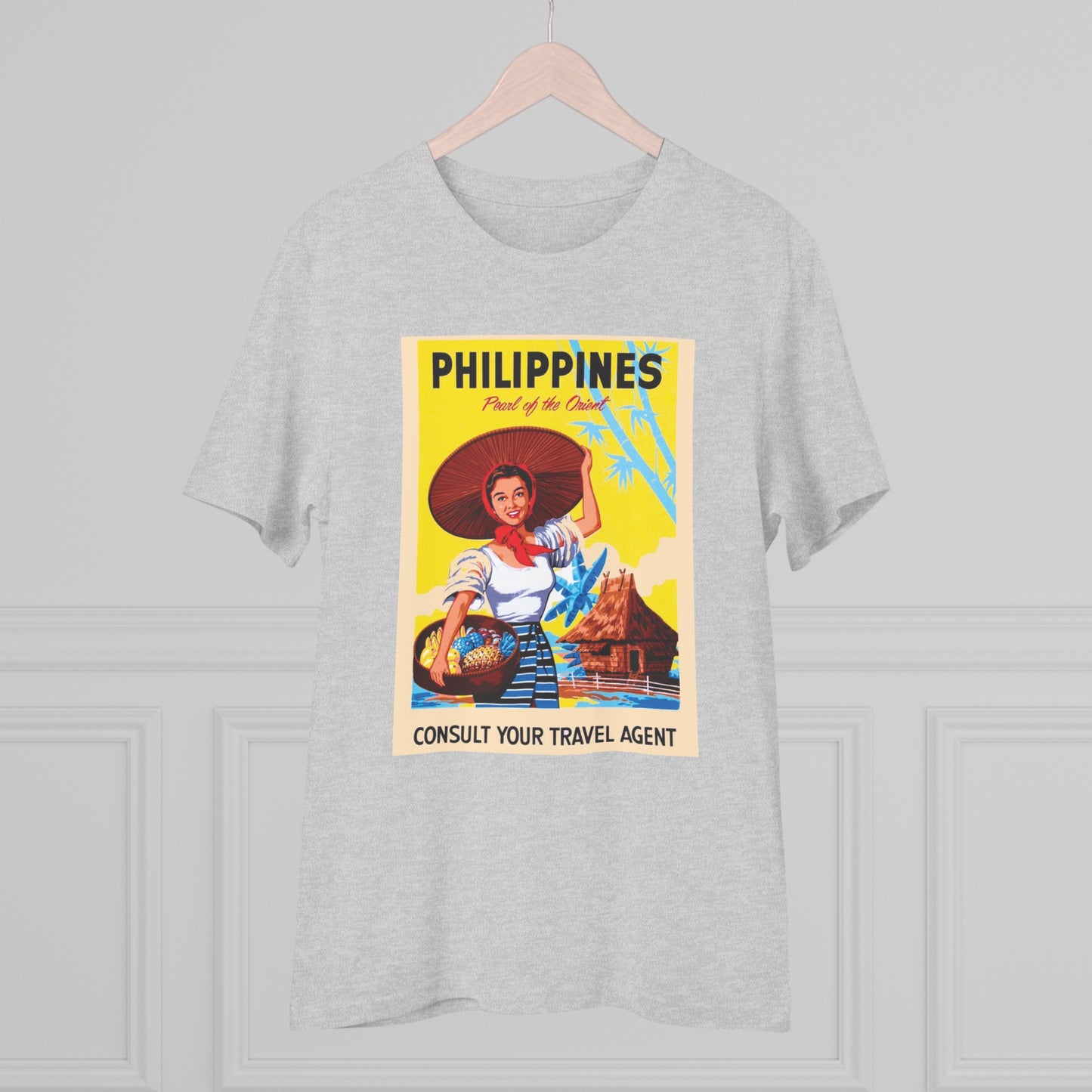 Philippines Pearl of the Orient Nostalgic Poster - Organic T-shirt PT1021